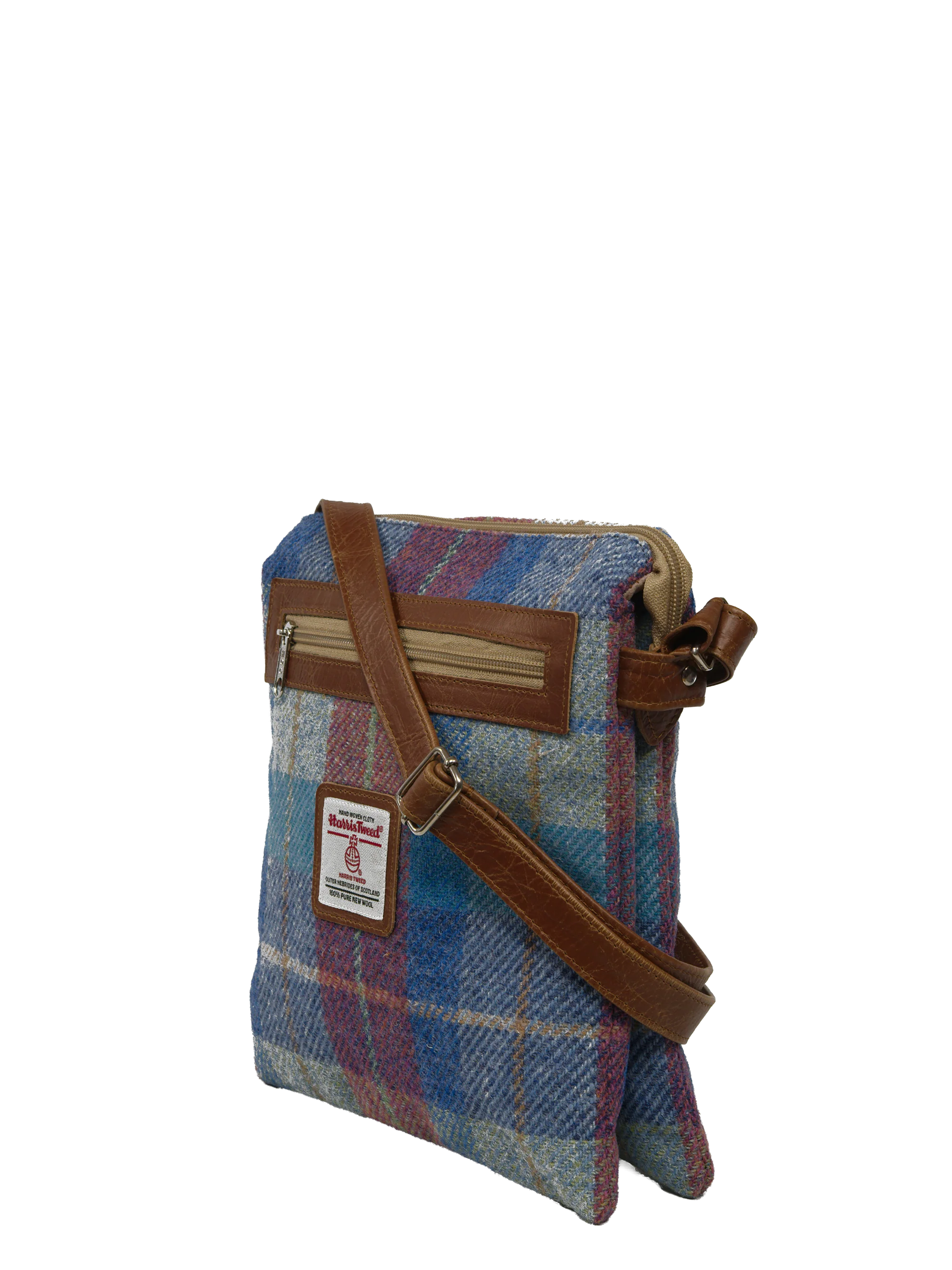 Harris Tweed St Clements Bag - A0226 (Tan Leather) - Image 2