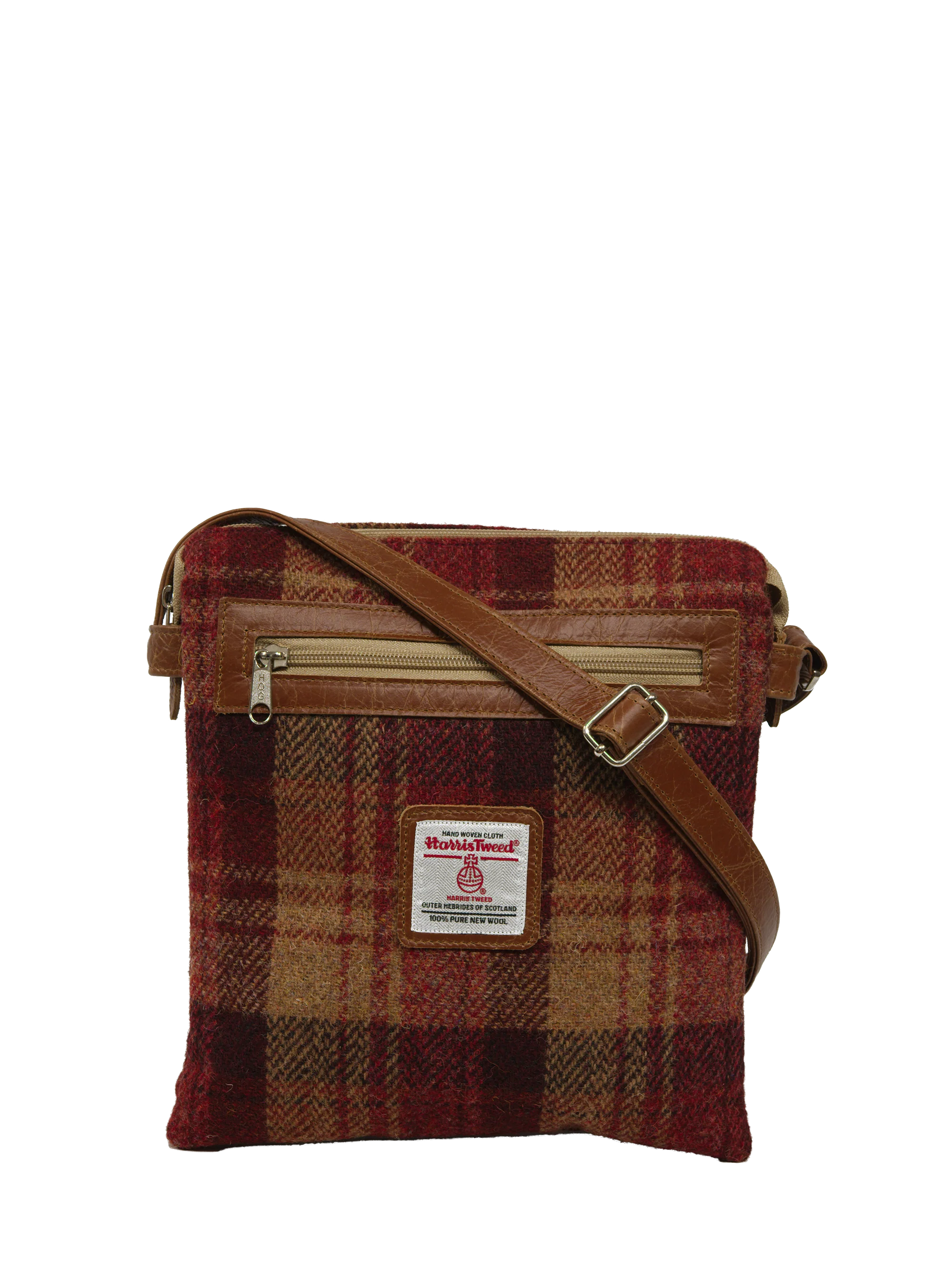 Harris Tweed St Clements Bag - A0228 (Tan Leather)