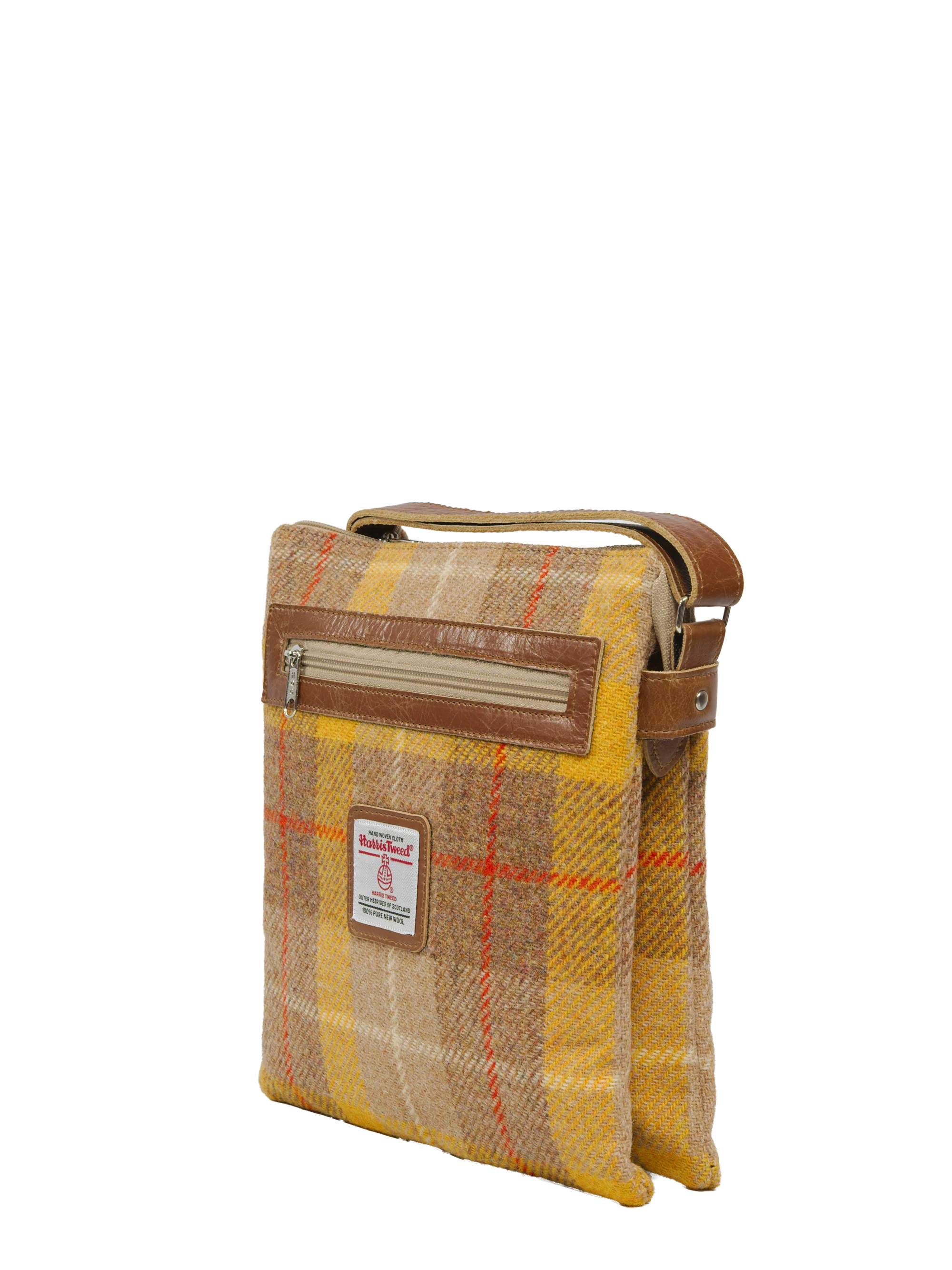 Harris Tweed St Clements Bag - A0230 (Tan Leather) - Image 3