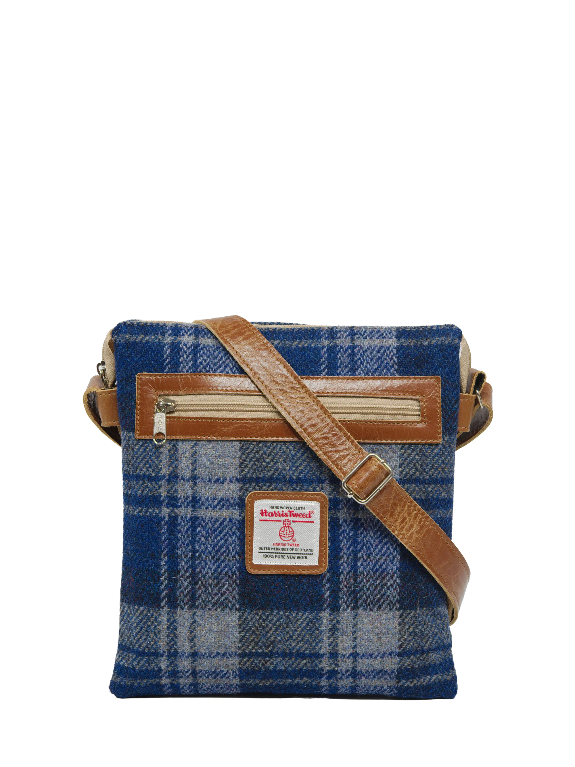 Harris Tweed St Clements Bag - A0237 (Tan Leather)