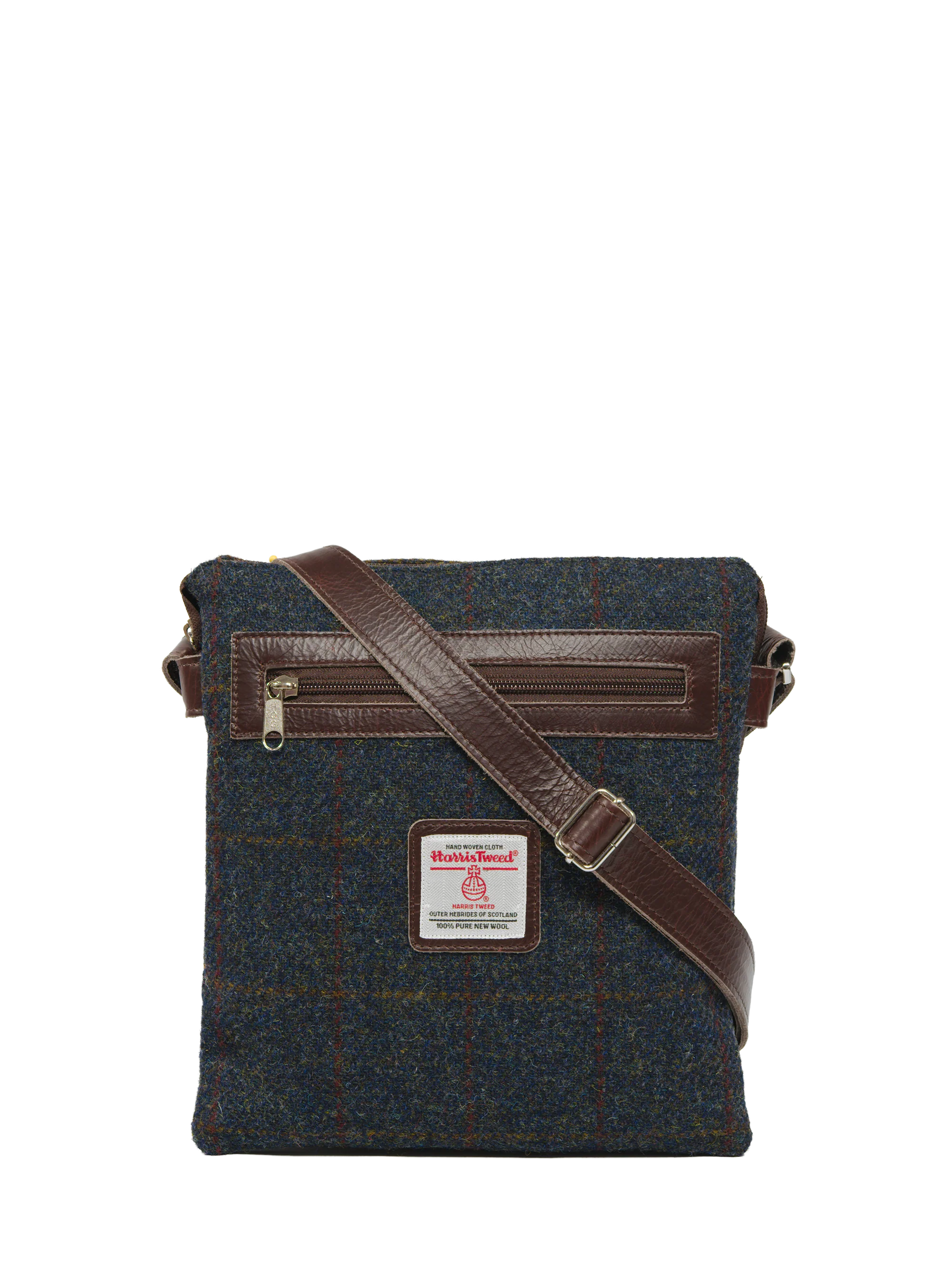Harris Tweed St Clements Bag - A0239 (Brown Leather)