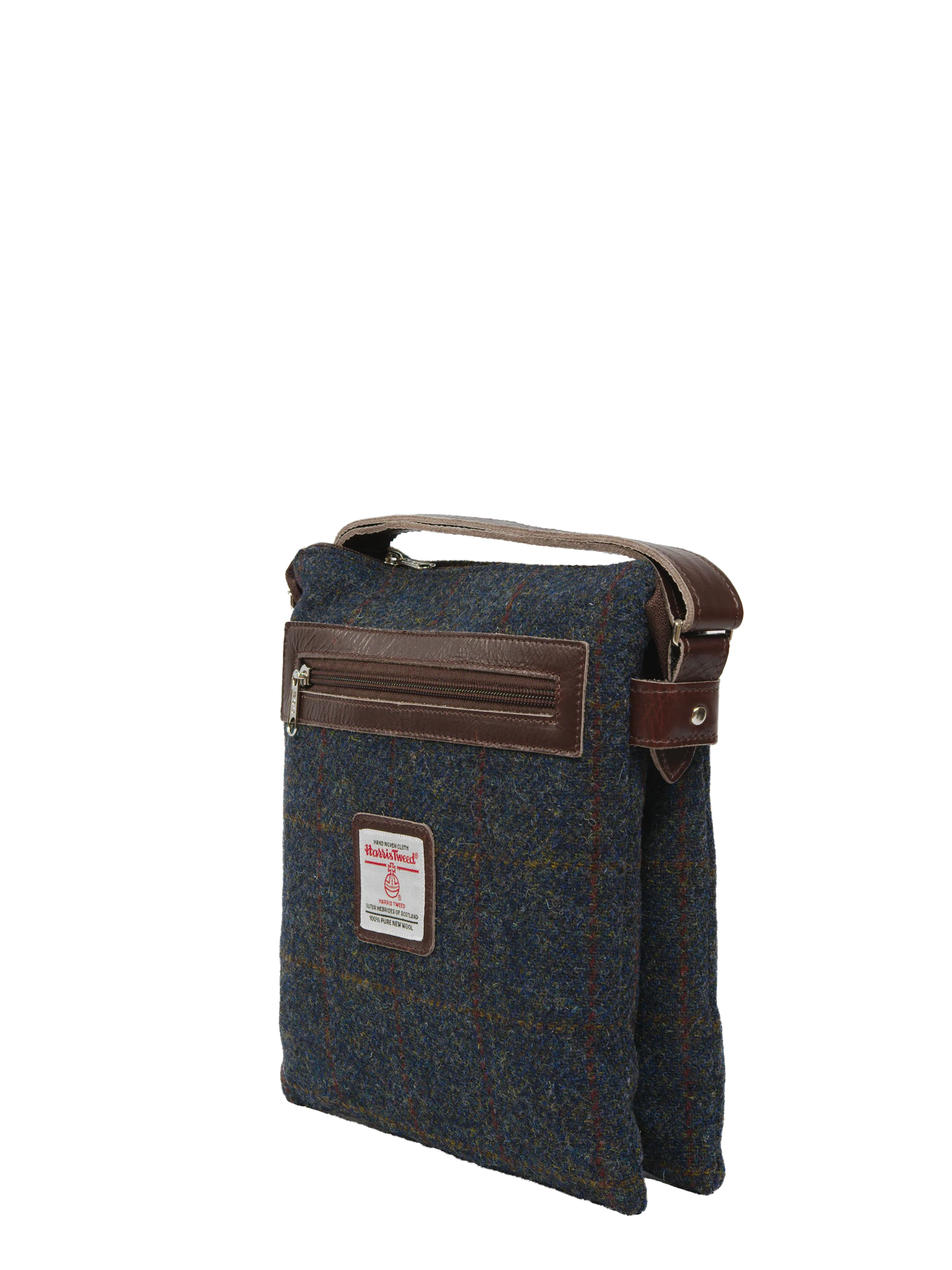 Harris Tweed St Clements Bag - A0239 (Brown Leather) - Image 3