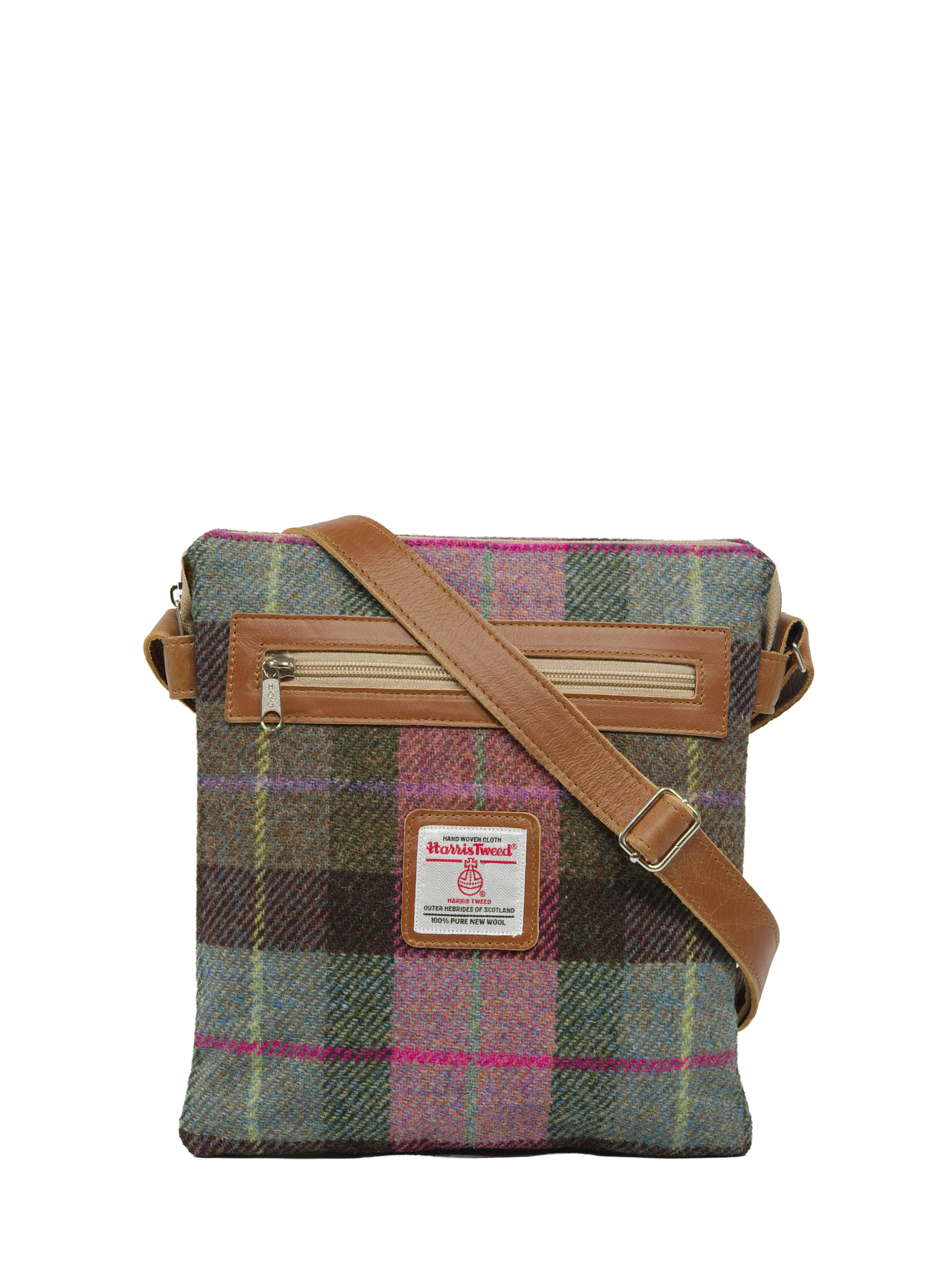 Harris Tweed St Clements Bag - A0254 (Tan Leather)