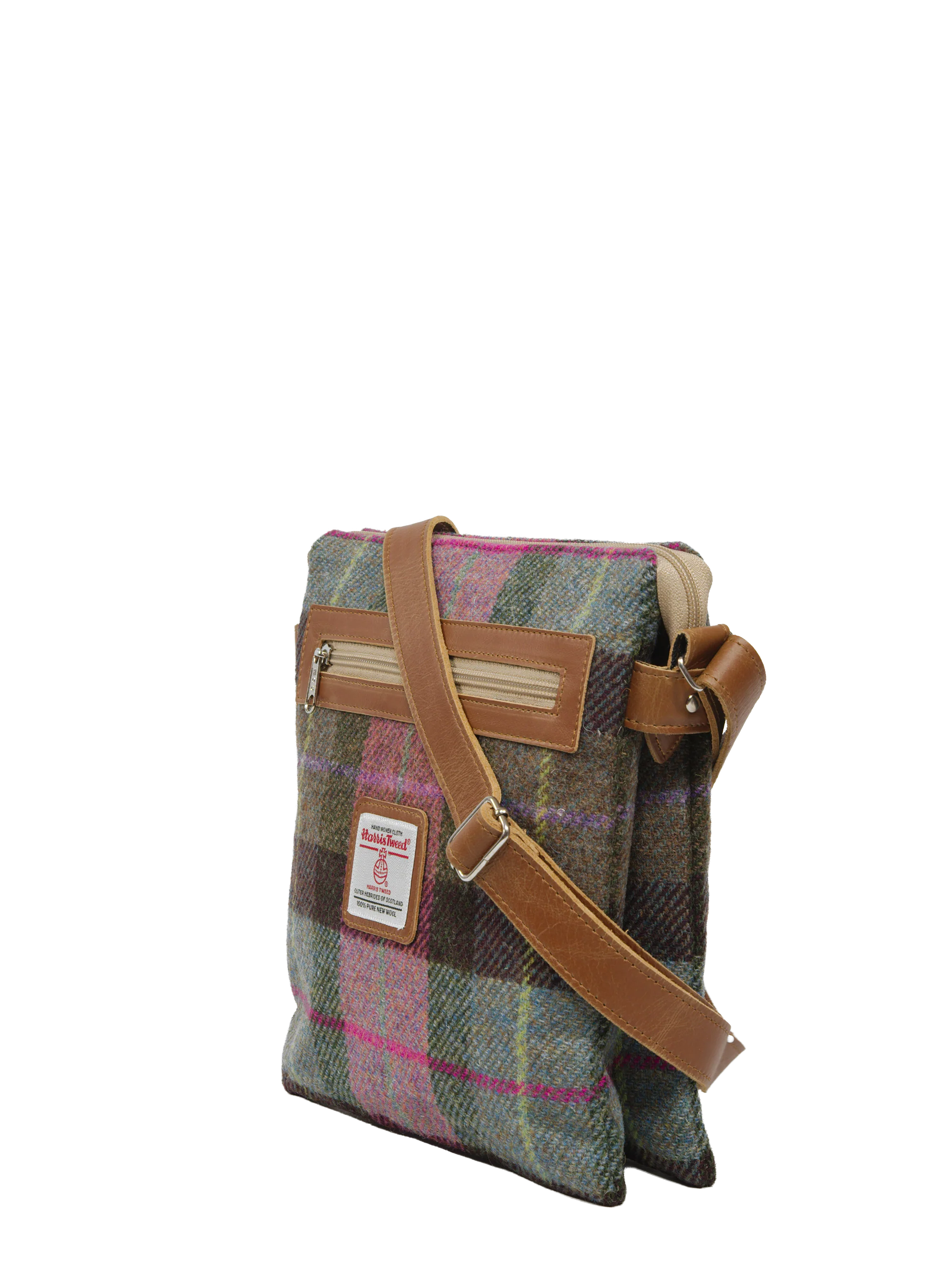 Harris Tweed St Clements Bag - A0254 (Tan Leather) - Image 2