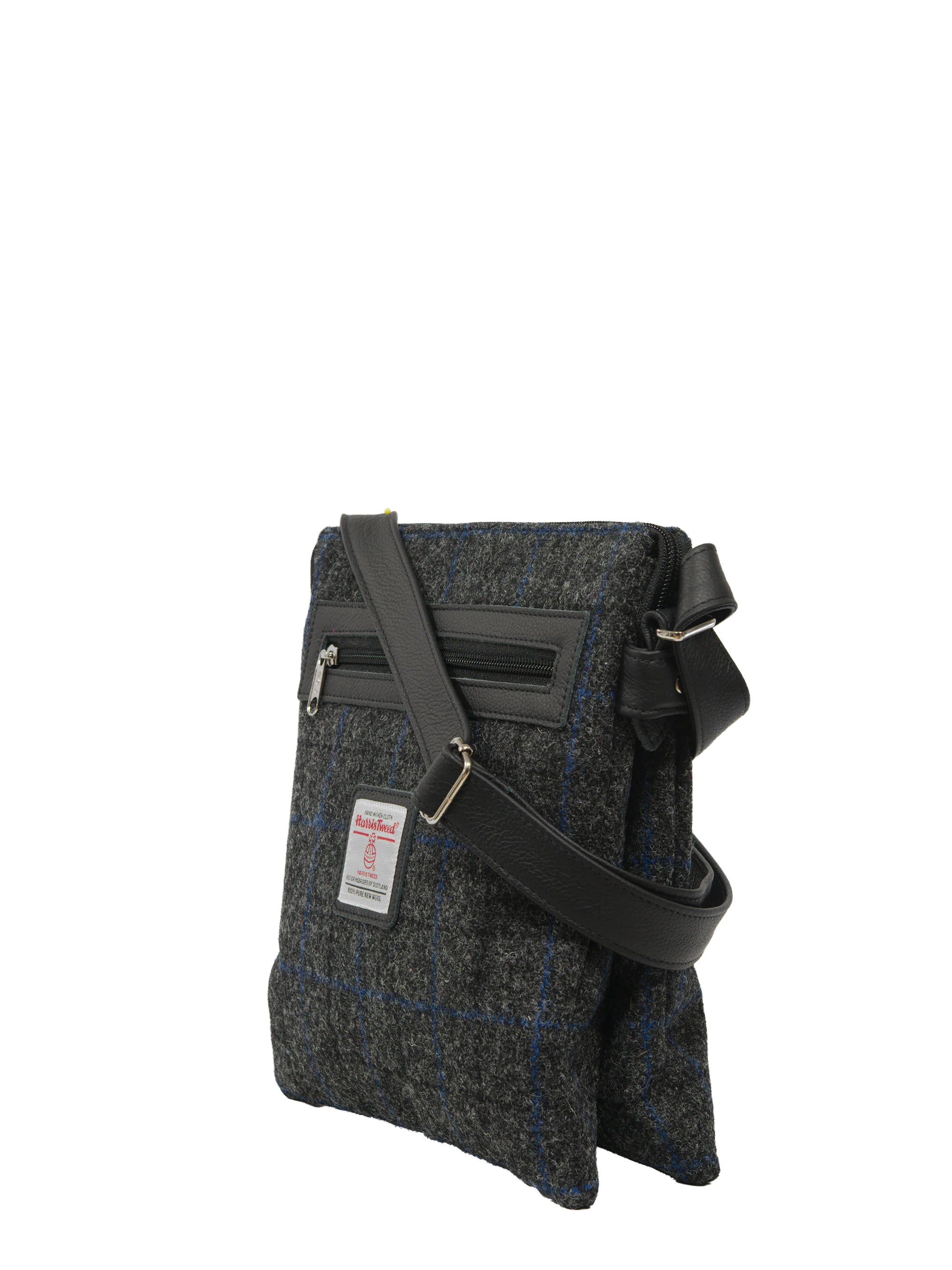 Harris Tweed St Clements Bag - A0255 (Black Leather) - Image 2