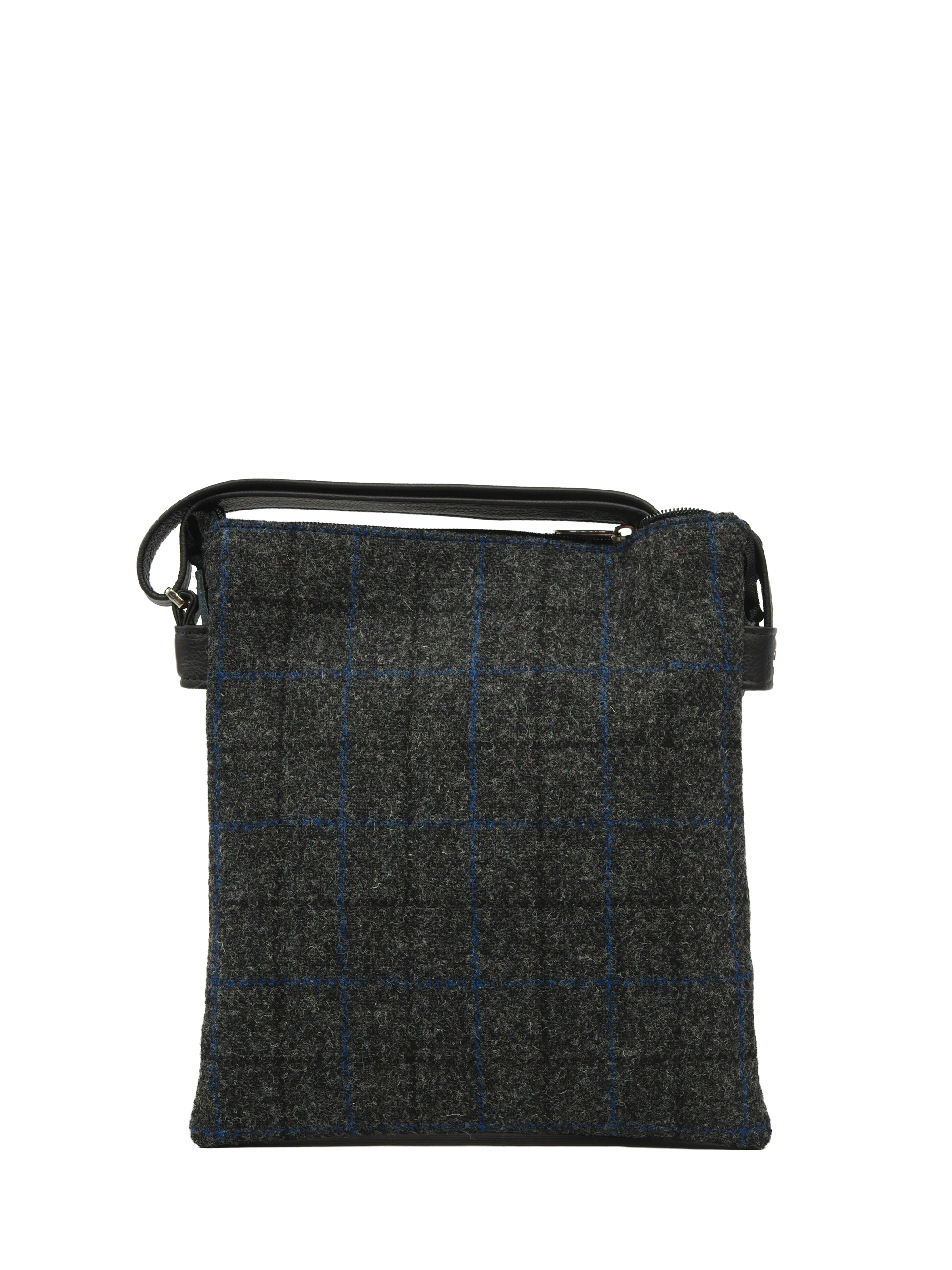 Harris Tweed St Clements Bag - A0255 (Black Leather) - Image 5