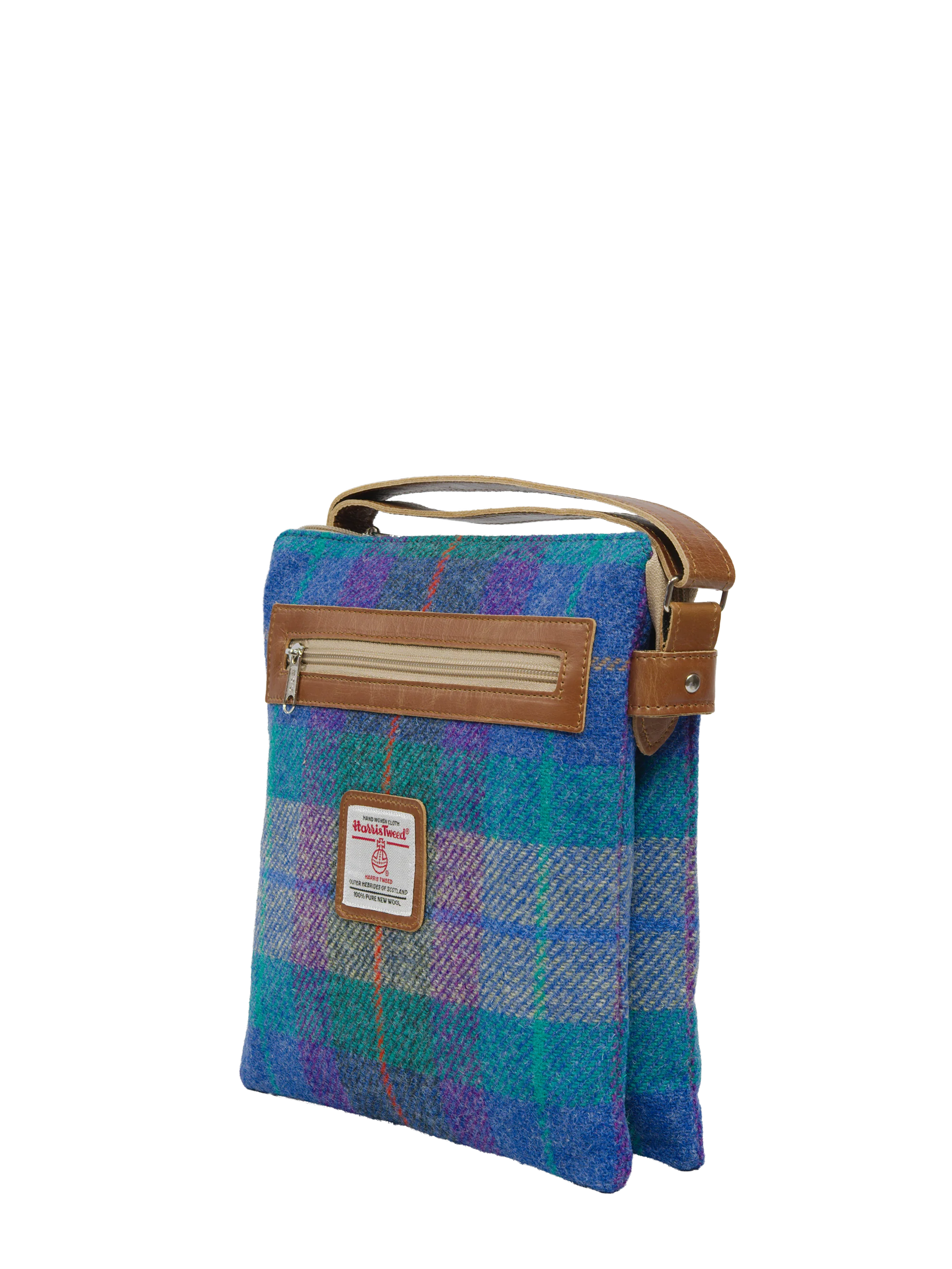 Harris Tweed St Clements Bag - A085 (Tan Leather) - Image 3