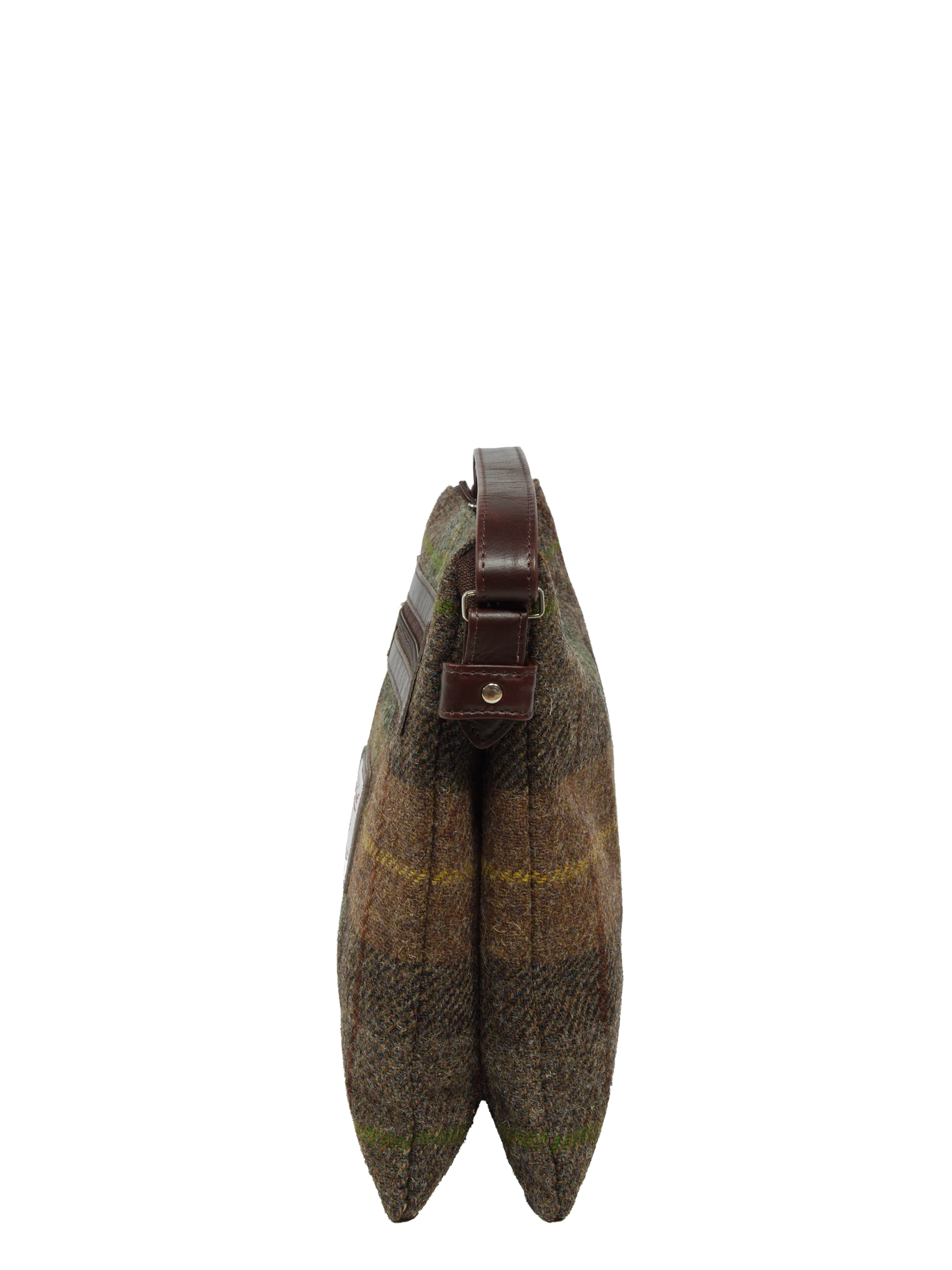 Harris Tweed St Clements Bag - A086 (Brown Leather) - Image 4
