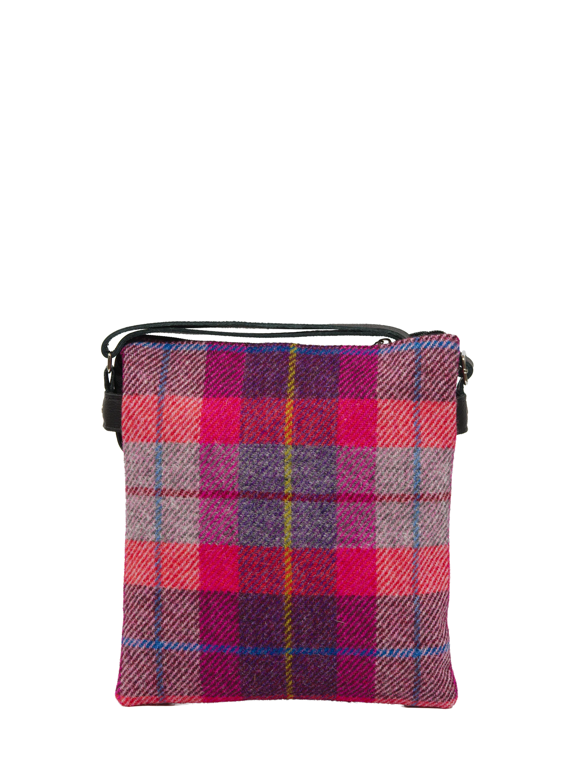 Harris Tweed St Clements Bag - A088 (Black Leather) - Image 5