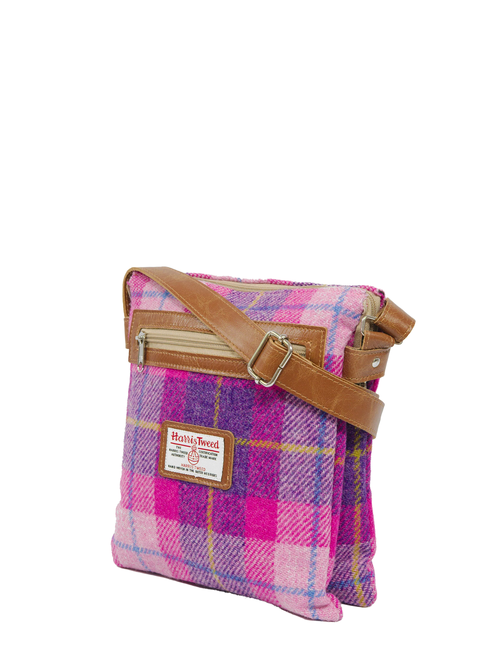 Harris Tweed St Clements Bag - A090 (Tan Leather) - Image 2