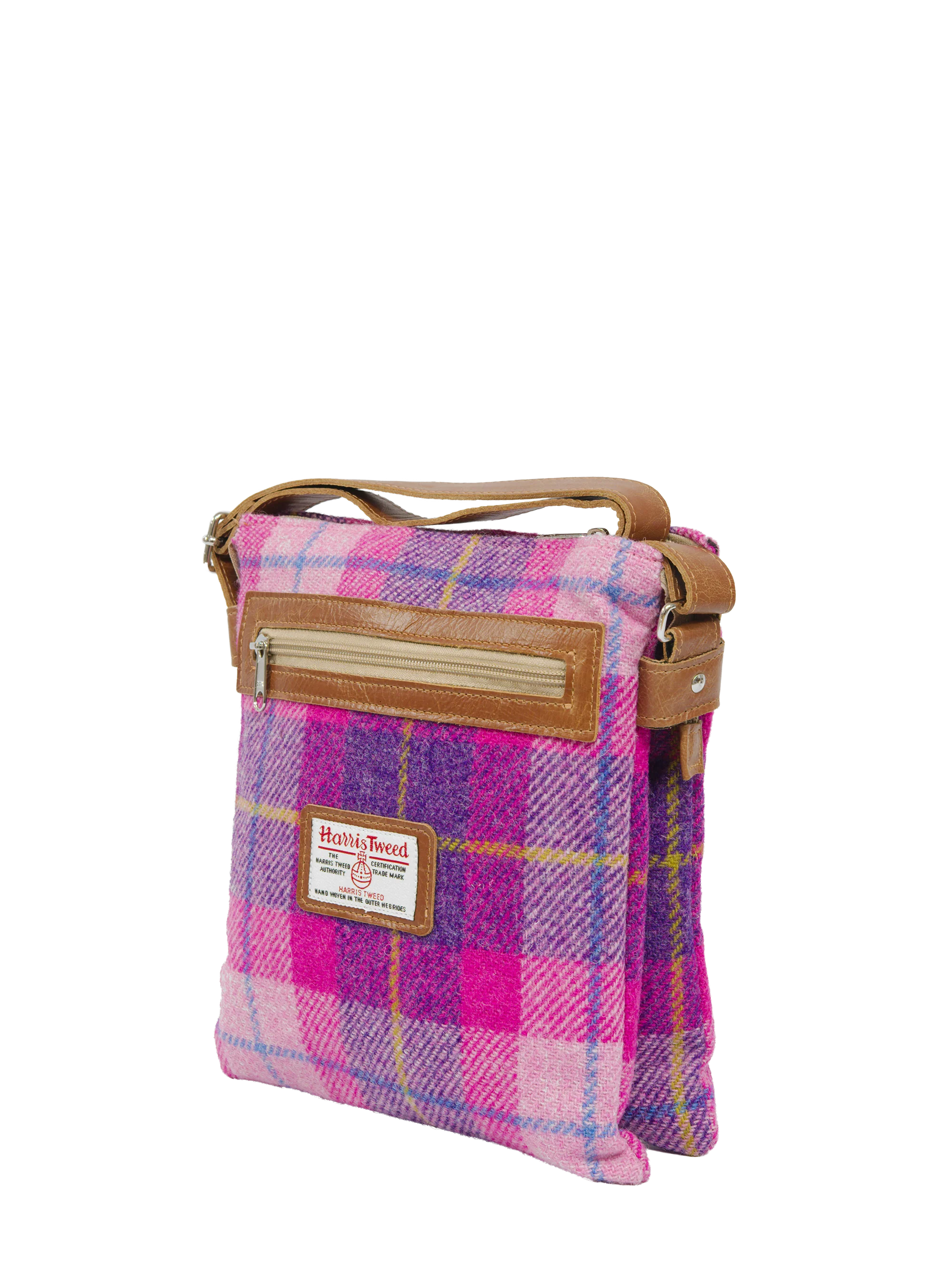 Harris Tweed St Clements Bag - A090 (Tan Leather) - Image 3