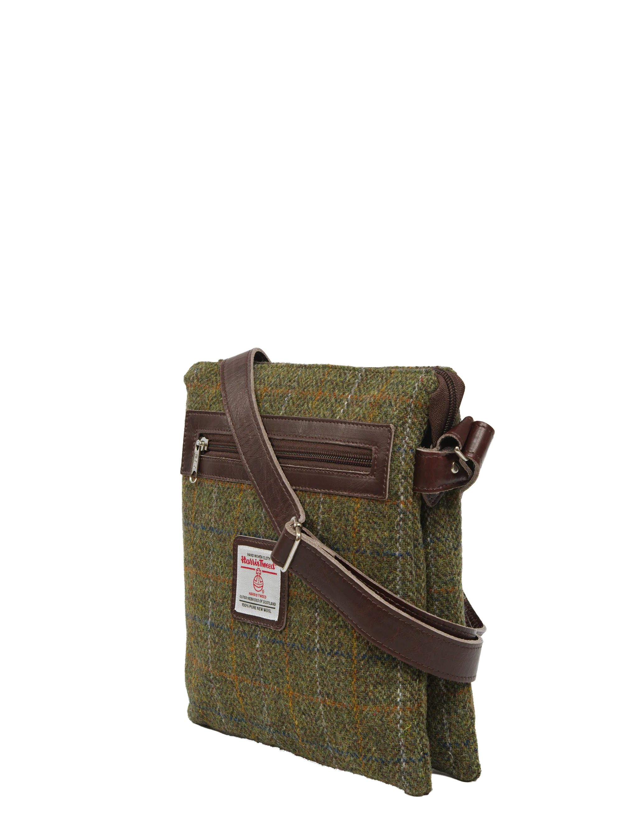 Harris Tweed St Clements Bag - HB103 (Brown Leather) - Image 2