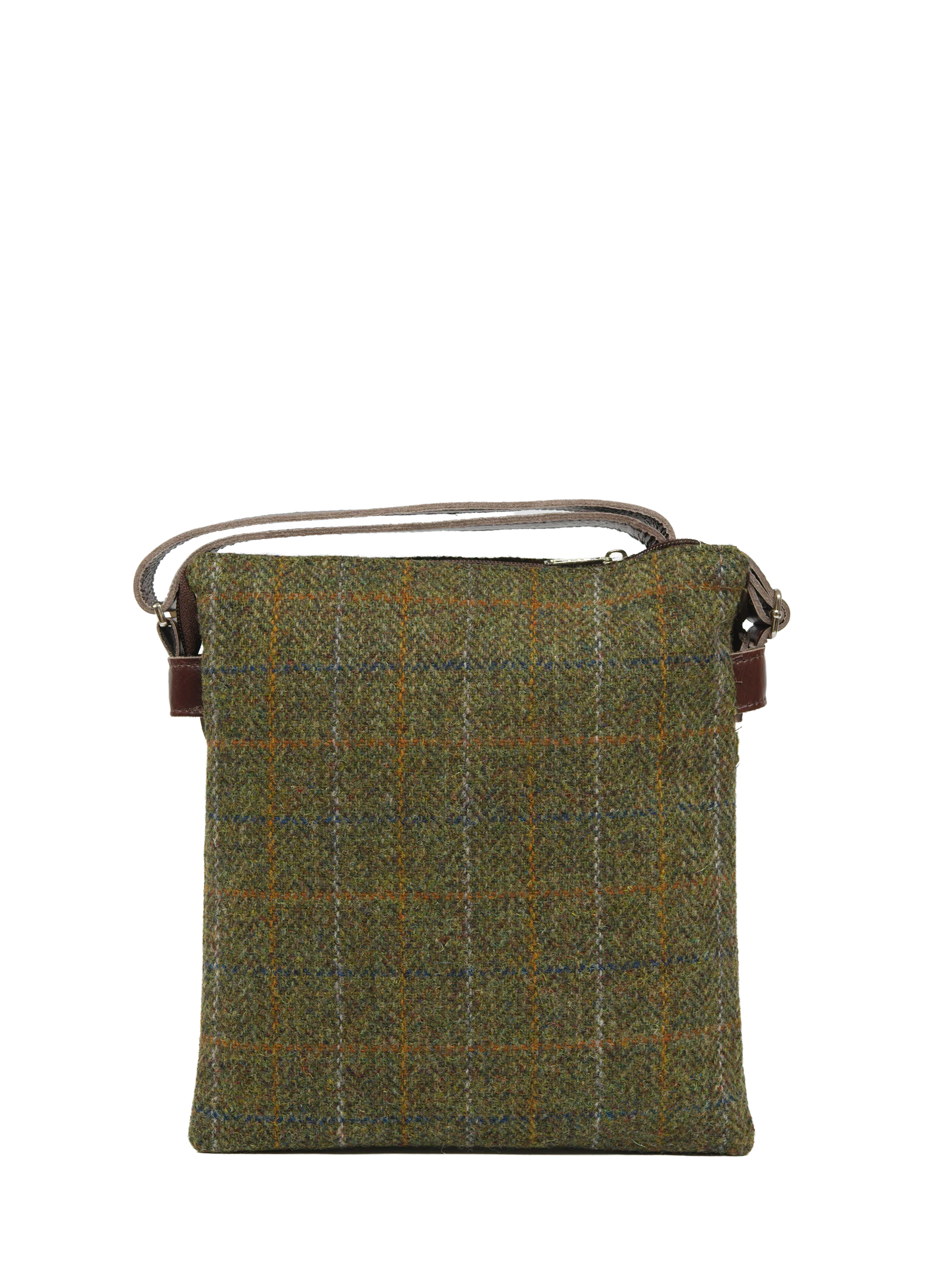 Harris Tweed St Clements Bag - HB103 (Brown Leather) - Image 5