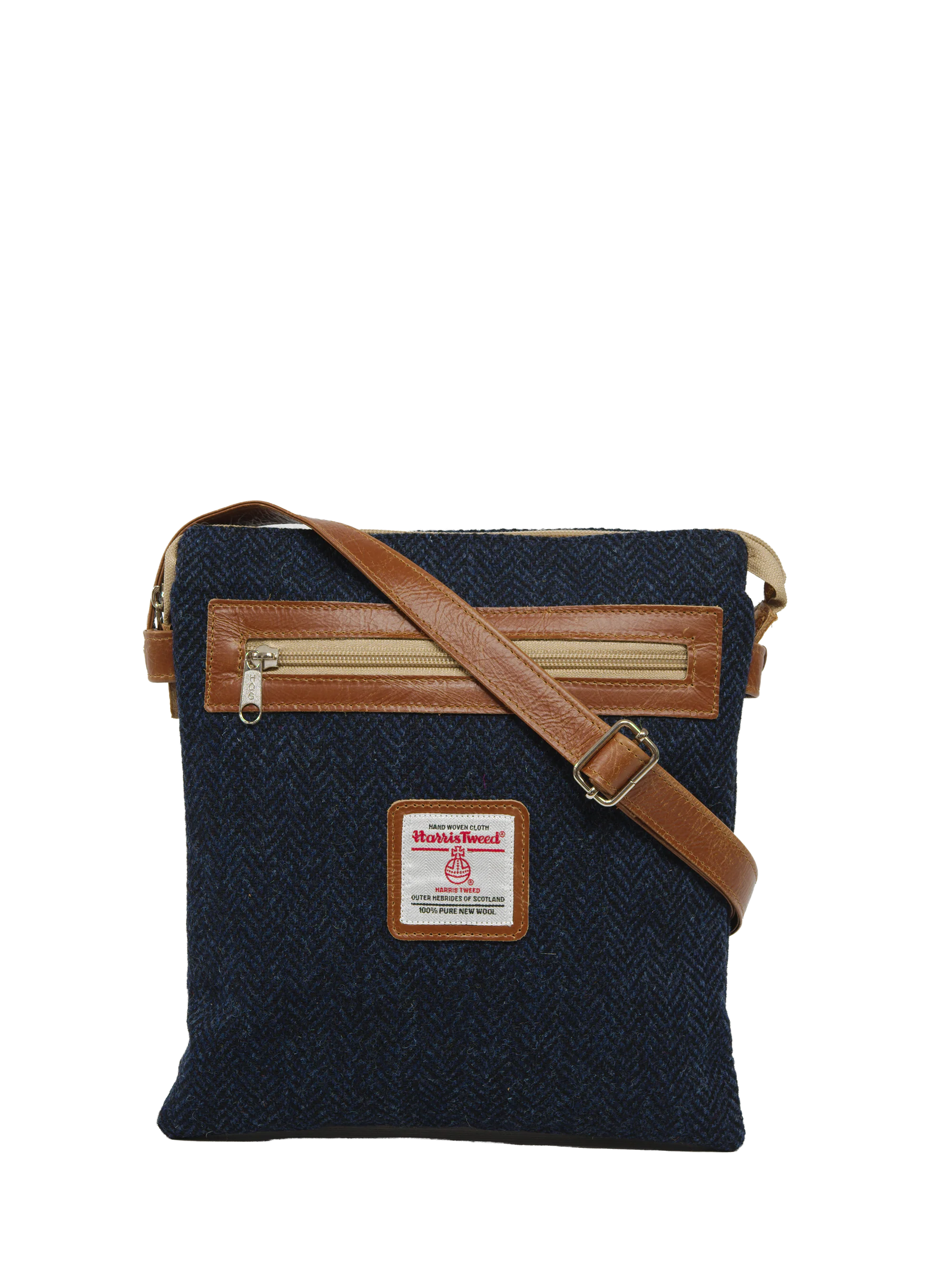 Harris Tweed St Clements Bag - HB104 (Tan Leather)