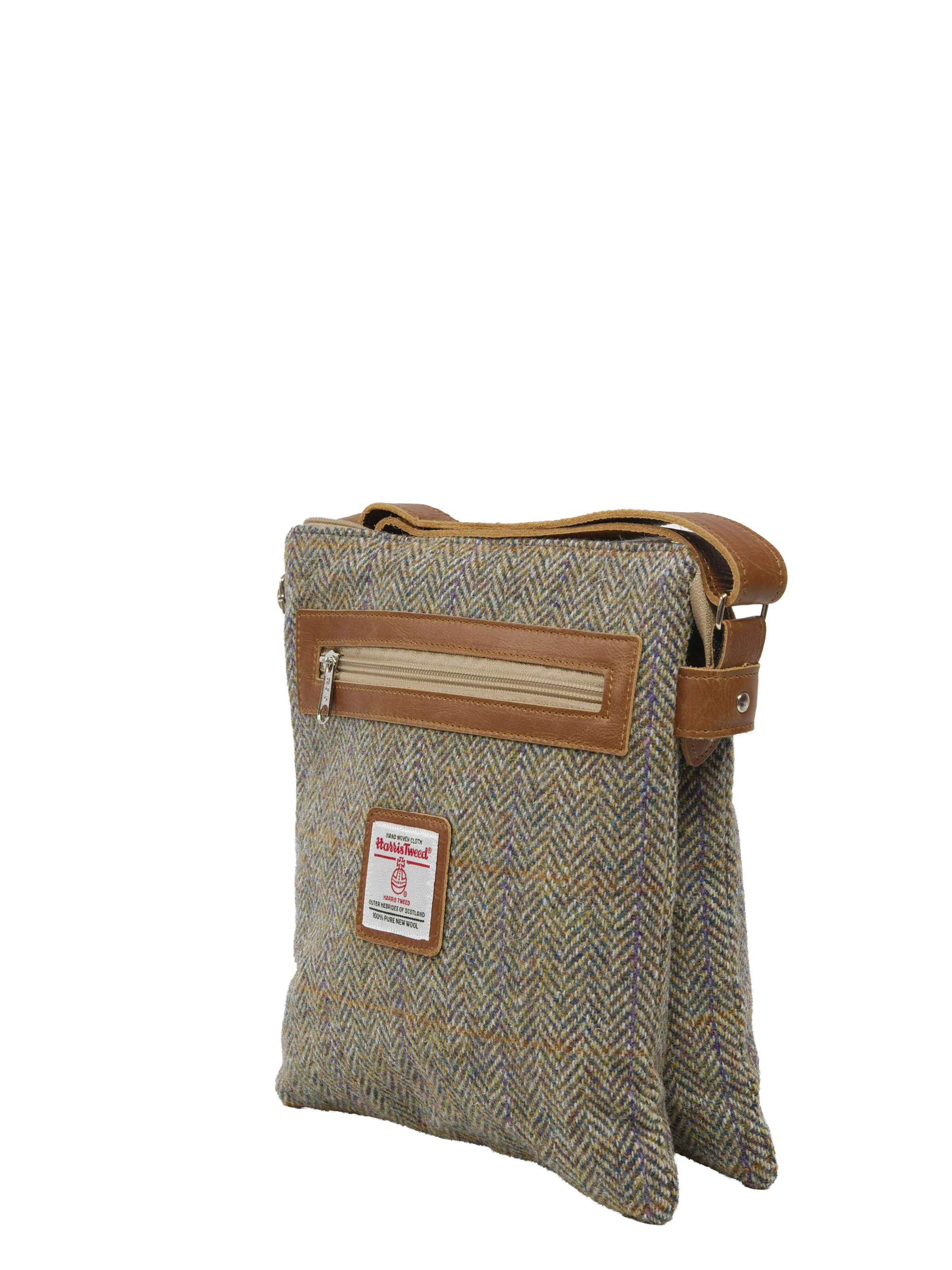 Harris Tweed St Clements Bag - HB107 (Tan Leather) - Image 3