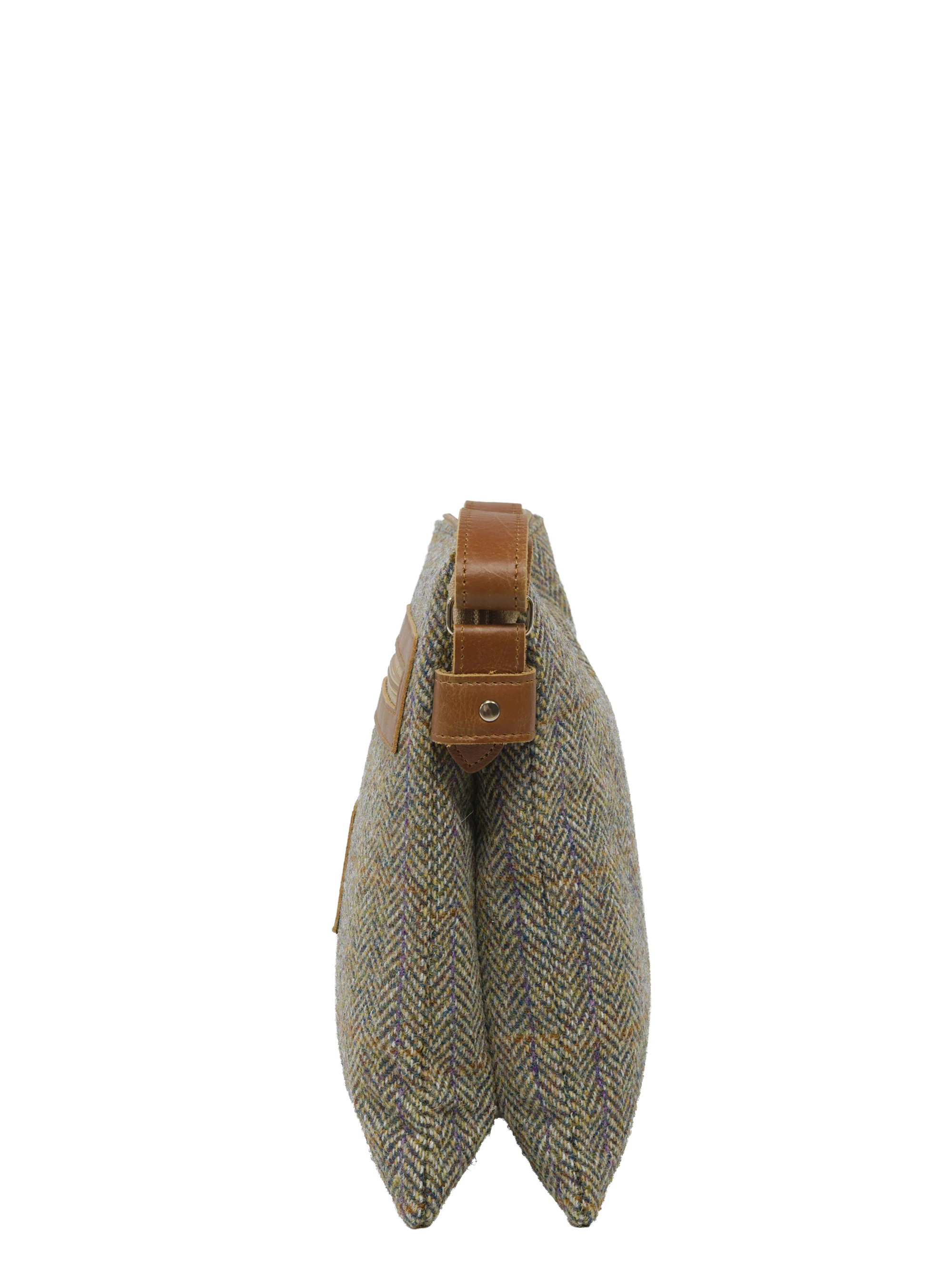 Harris Tweed St Clements Bag - HB107 (Tan Leather) - Image 4