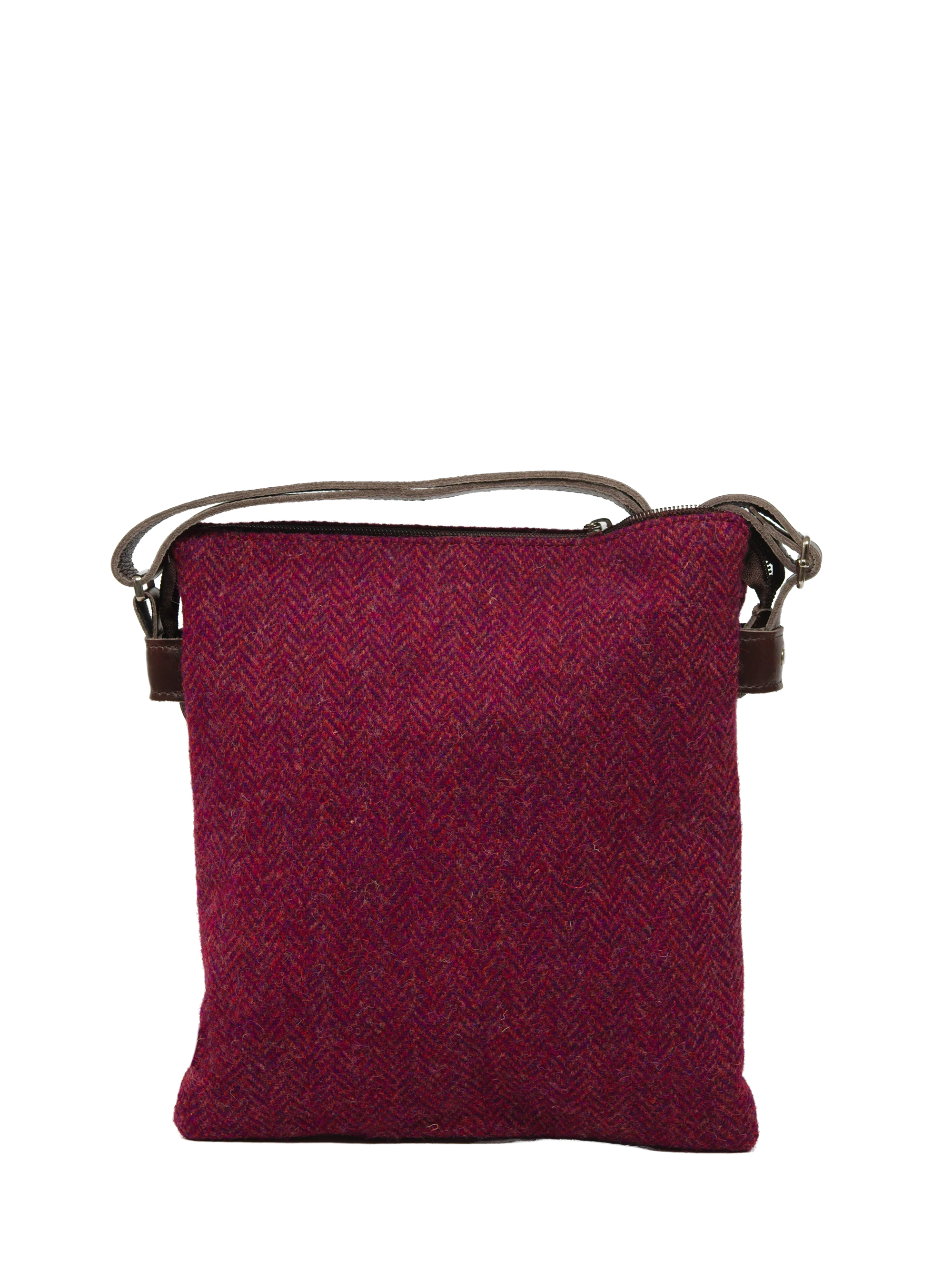 Harris Tweed St Clements Bag - HB120 (Brown Leather) - Image 5
