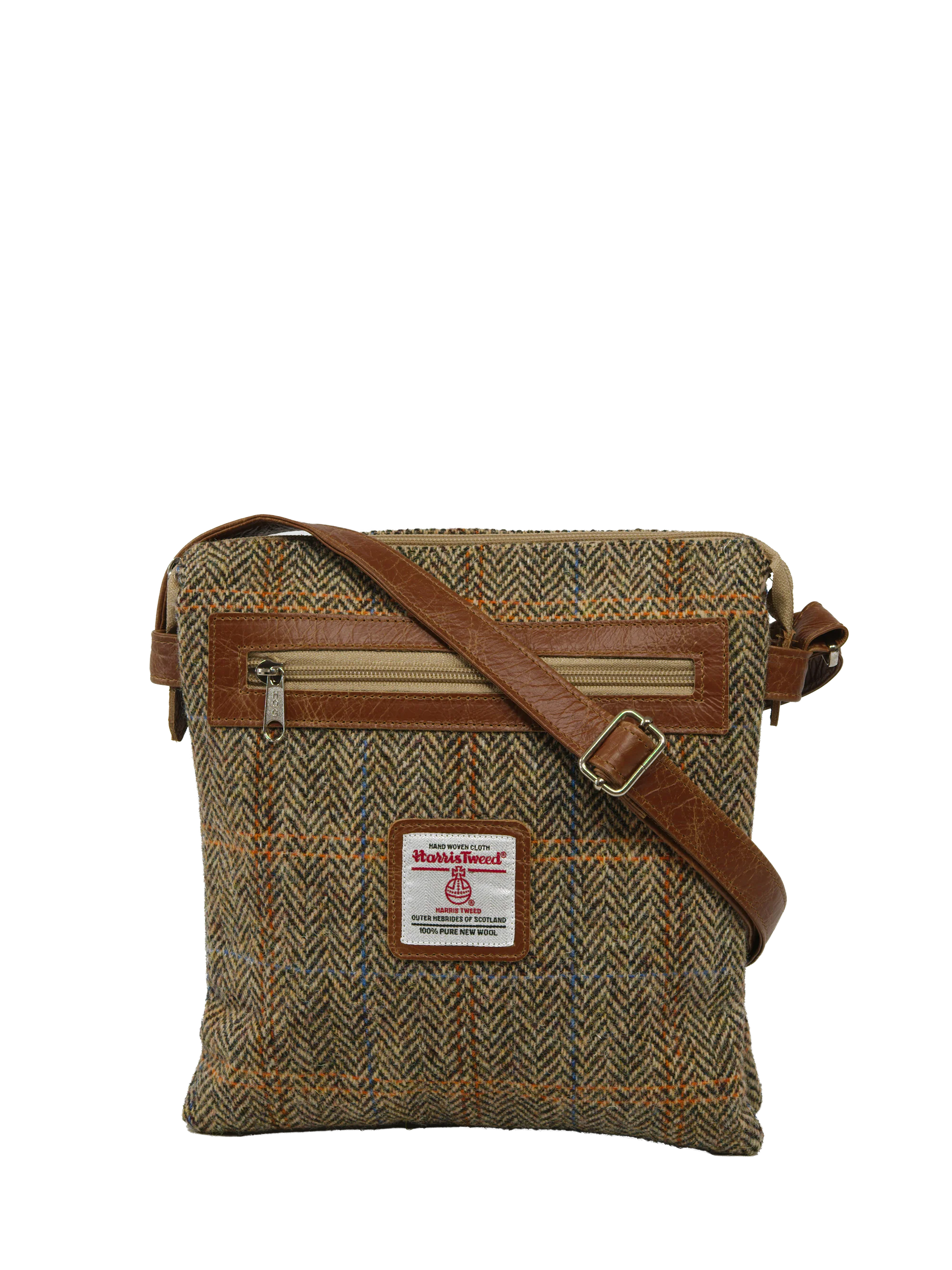 Harris Tweed St Clements Bag - HB133 (Tan Leather)