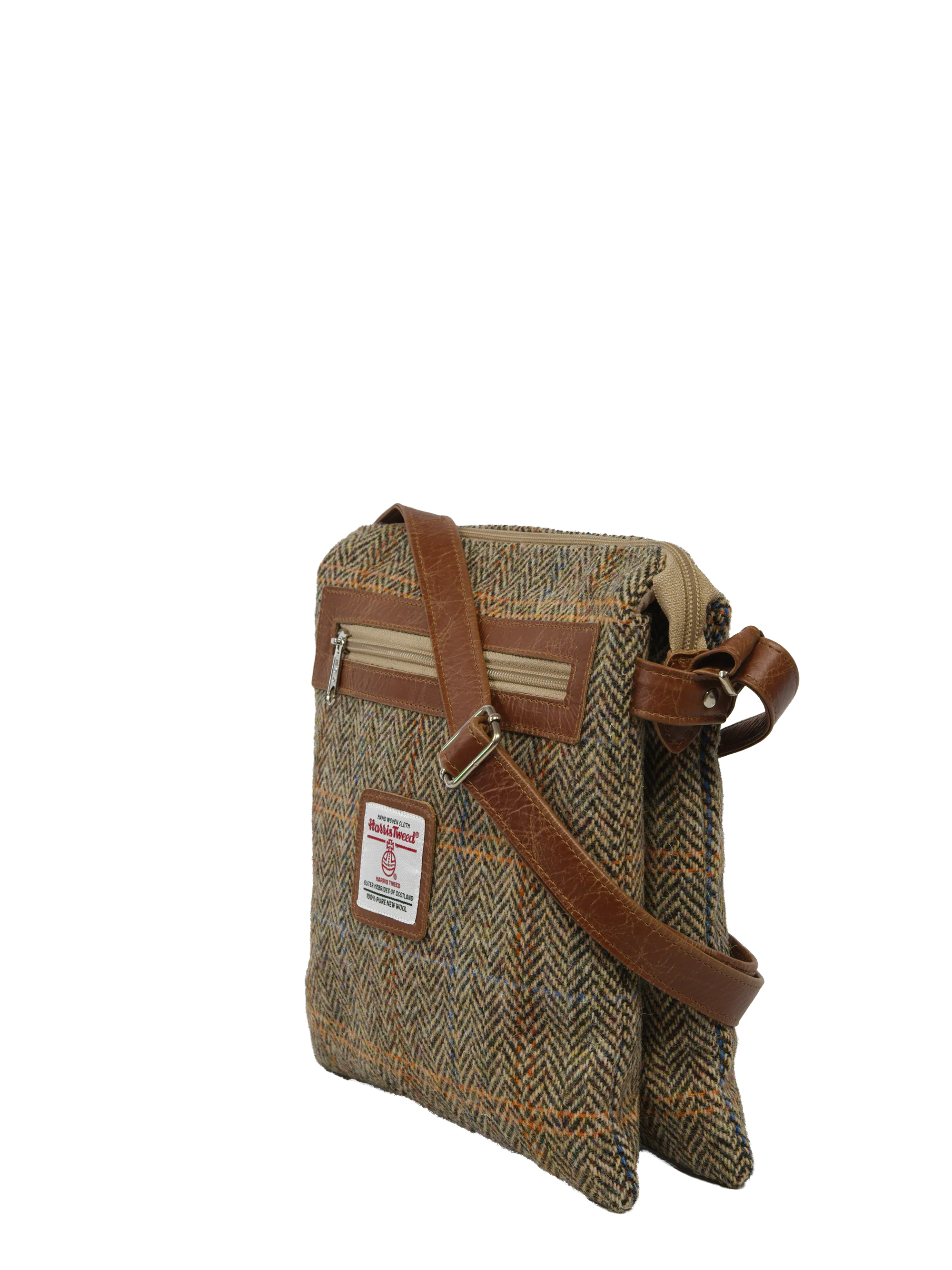 Harris Tweed St Clements Bag - HB133 (Tan Leather) - Image 2