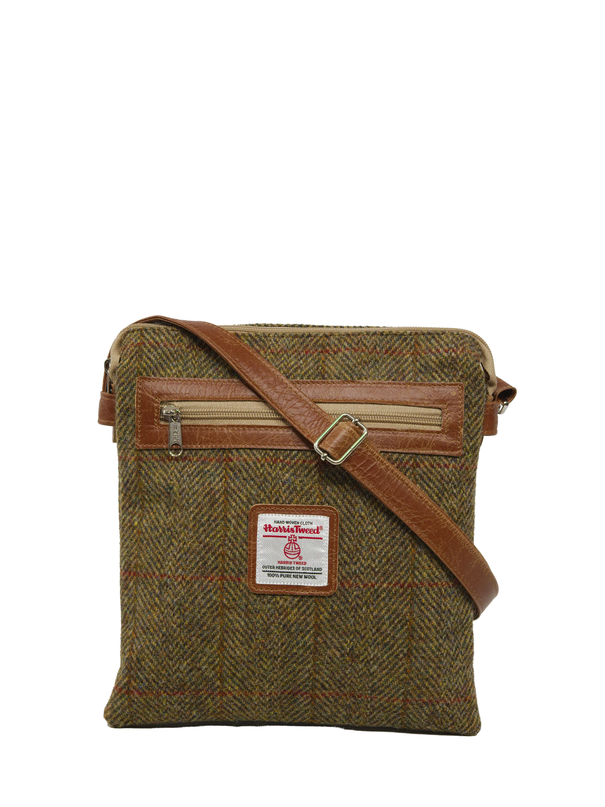 Harris Tweed St Clements Bag - HB67 (Tan Leather)