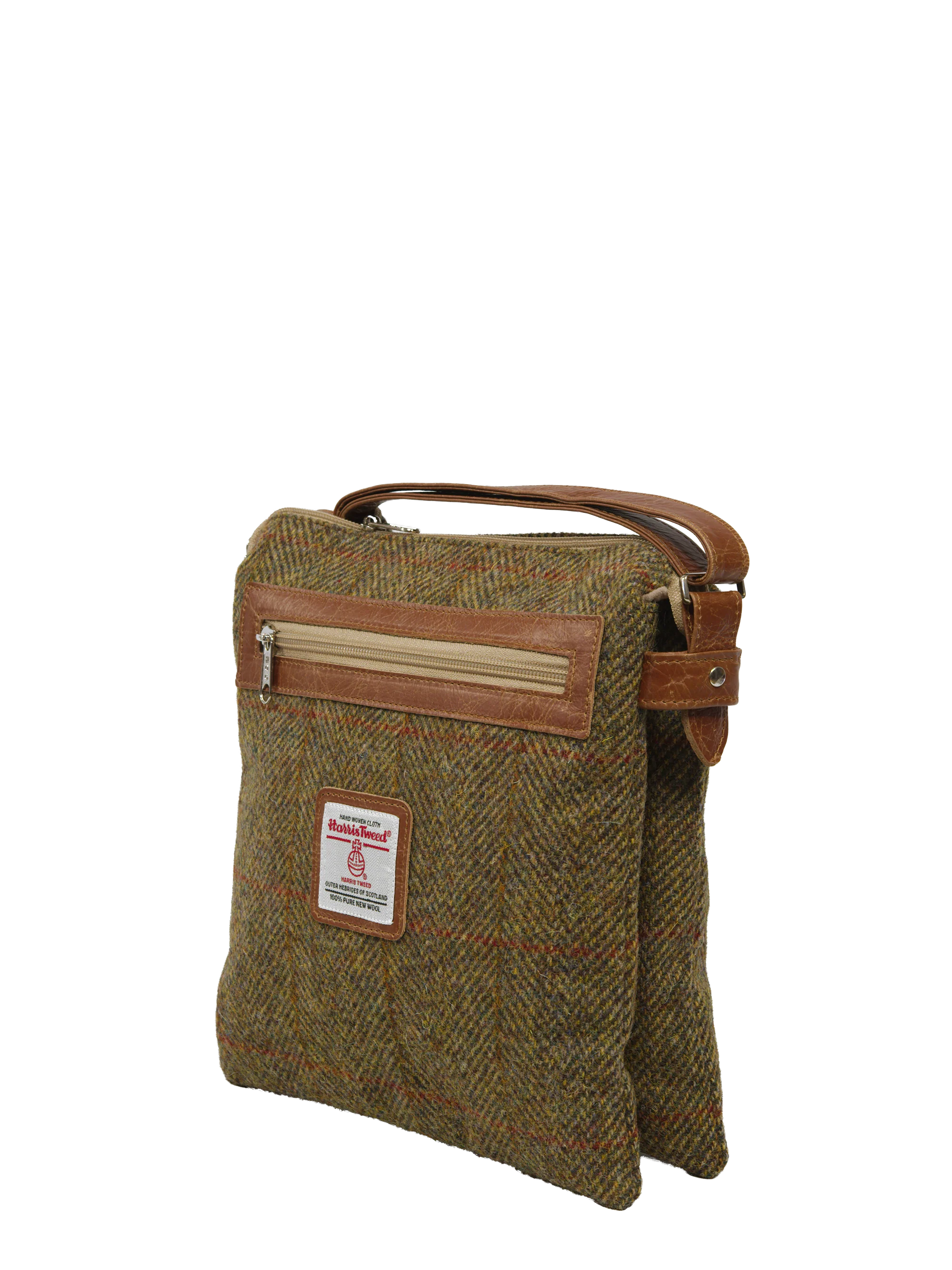Harris Tweed St Clements Bag - HB67 (Tan Leather) - Image 3
