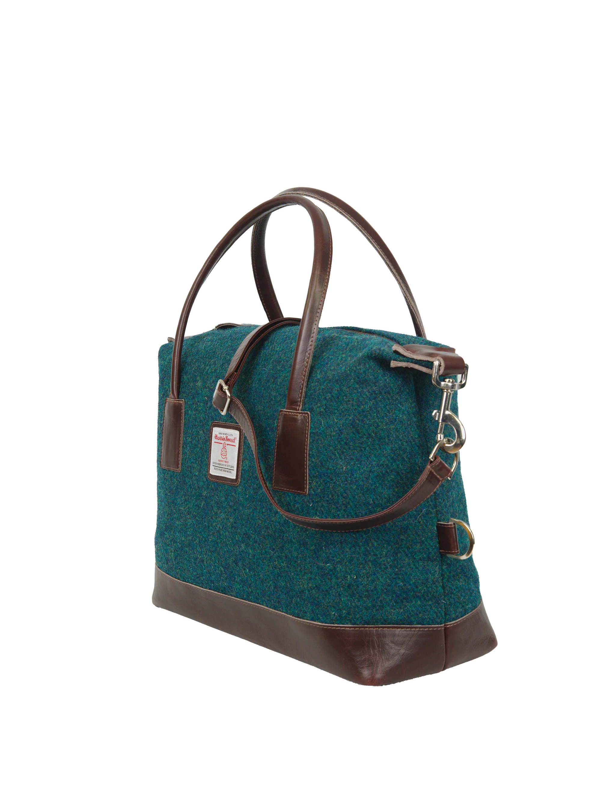 Harris Tweed St Kilda Bag - 334 (Brown Leather) - Image 2