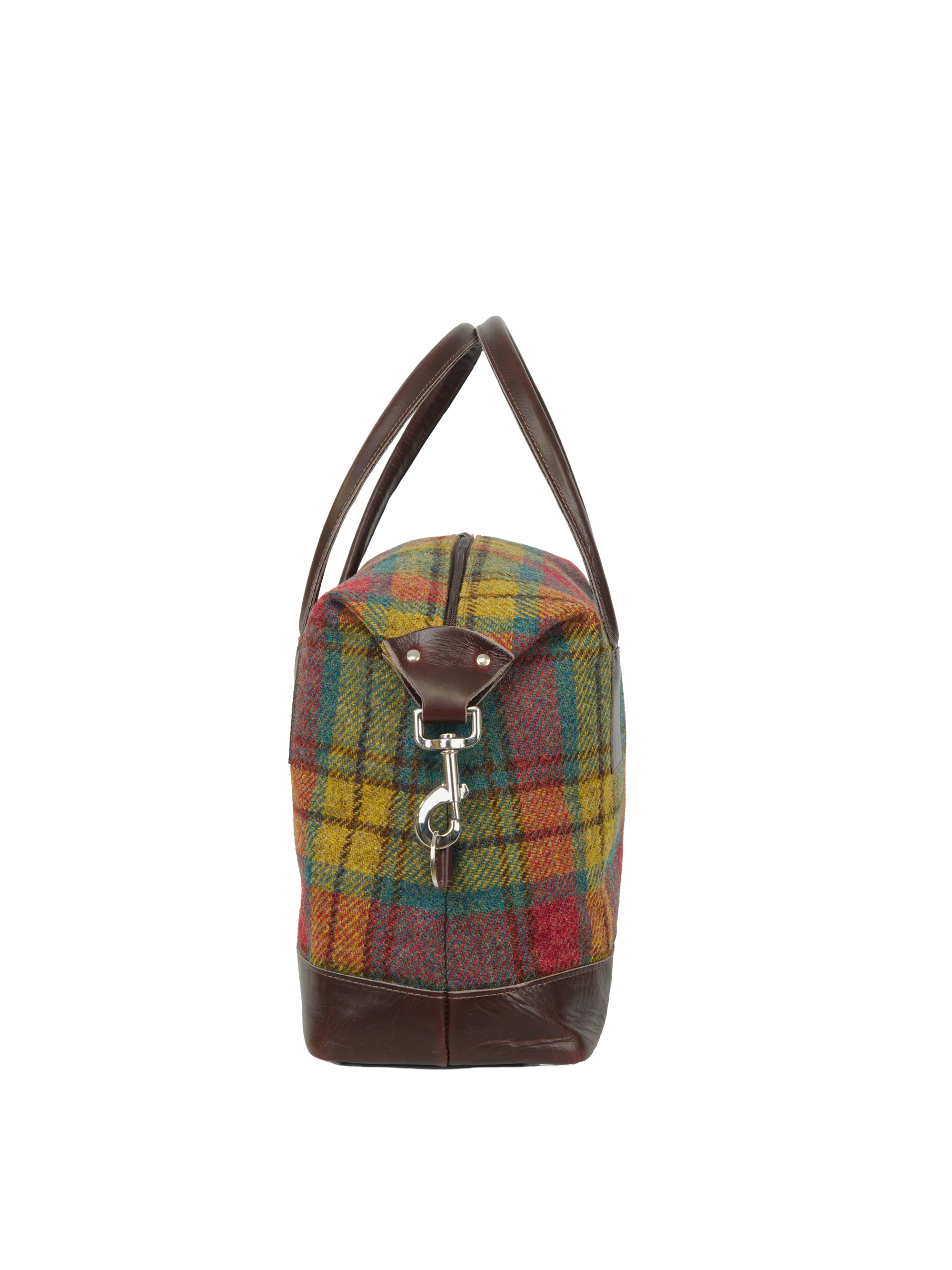 Harris Tweed St Kilda Bag - A0194 (Brown Leather) - Image 4