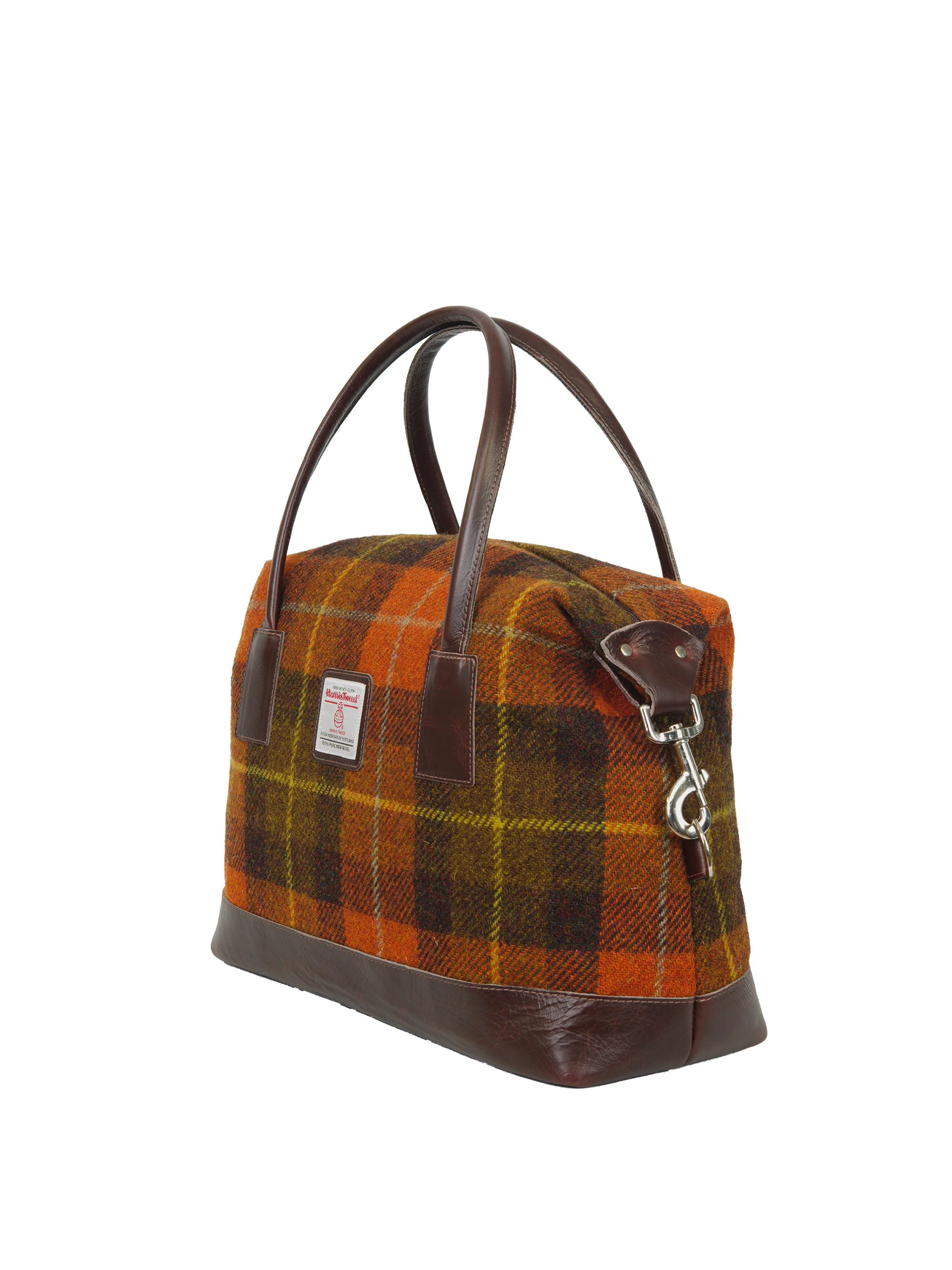 Harris Tweed St Kilda Bag - A0258 (Brown Leather) - Image 3