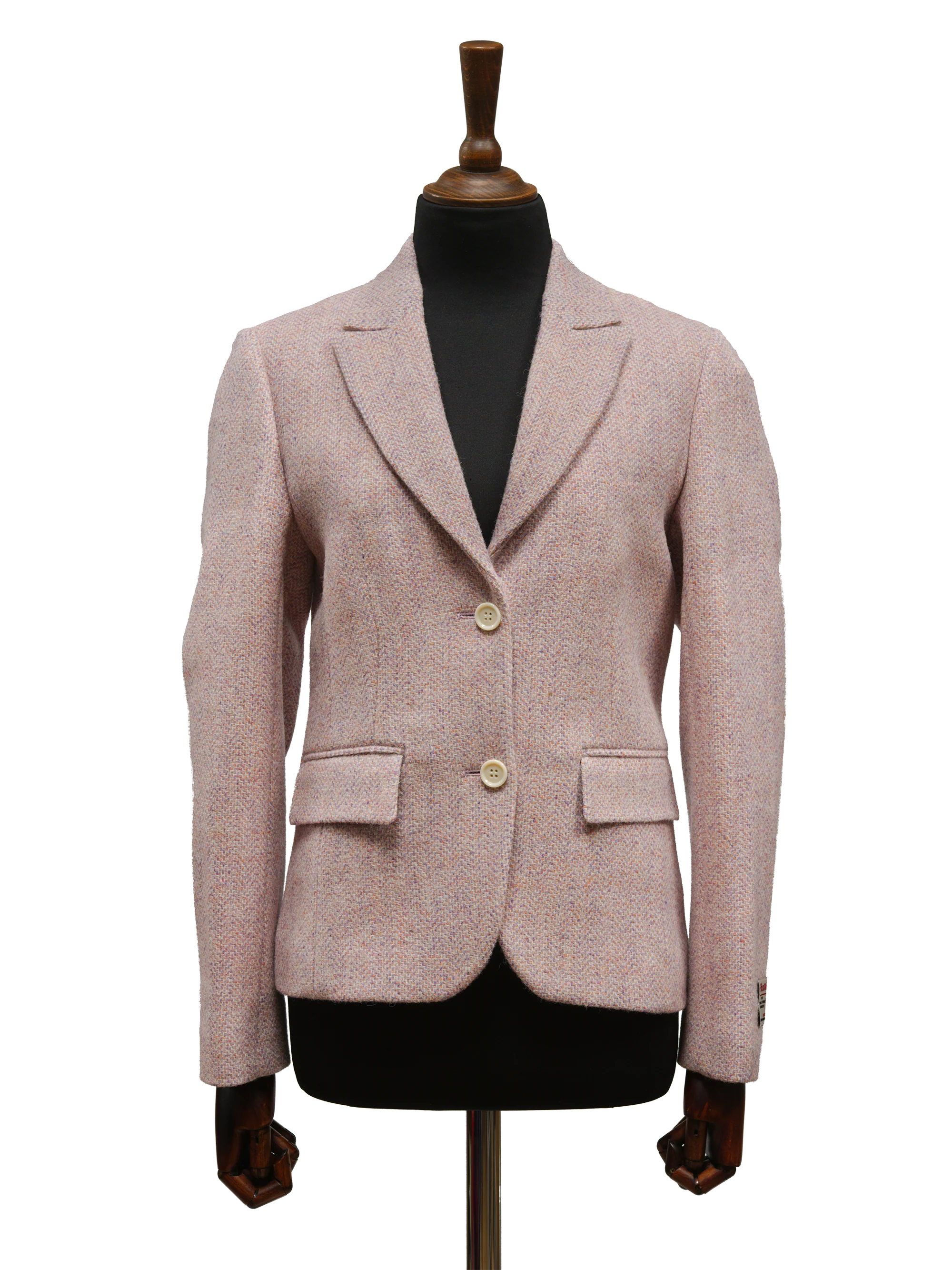 Harris Tweed Tammy Jacket - Pink Mix Herringbone