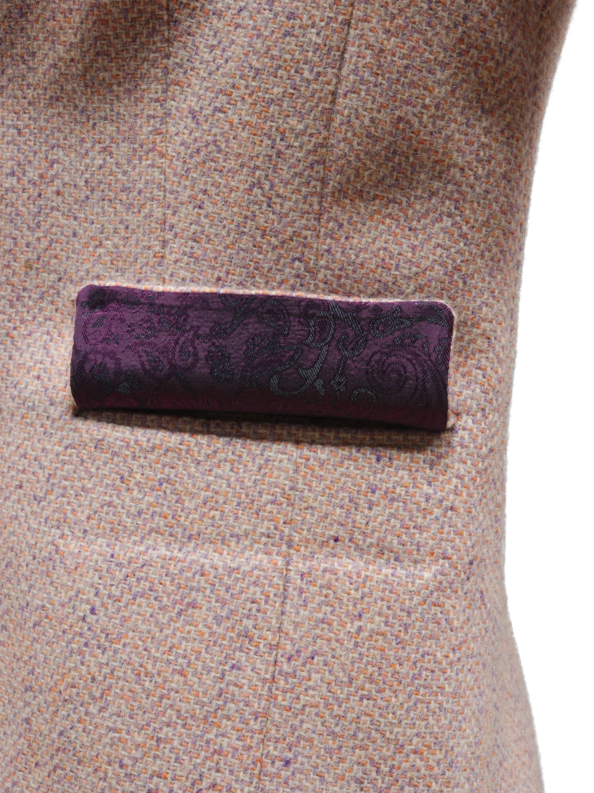 Harris Tweed Tammy Jacket - Pink Mix Herringbone - Image 7