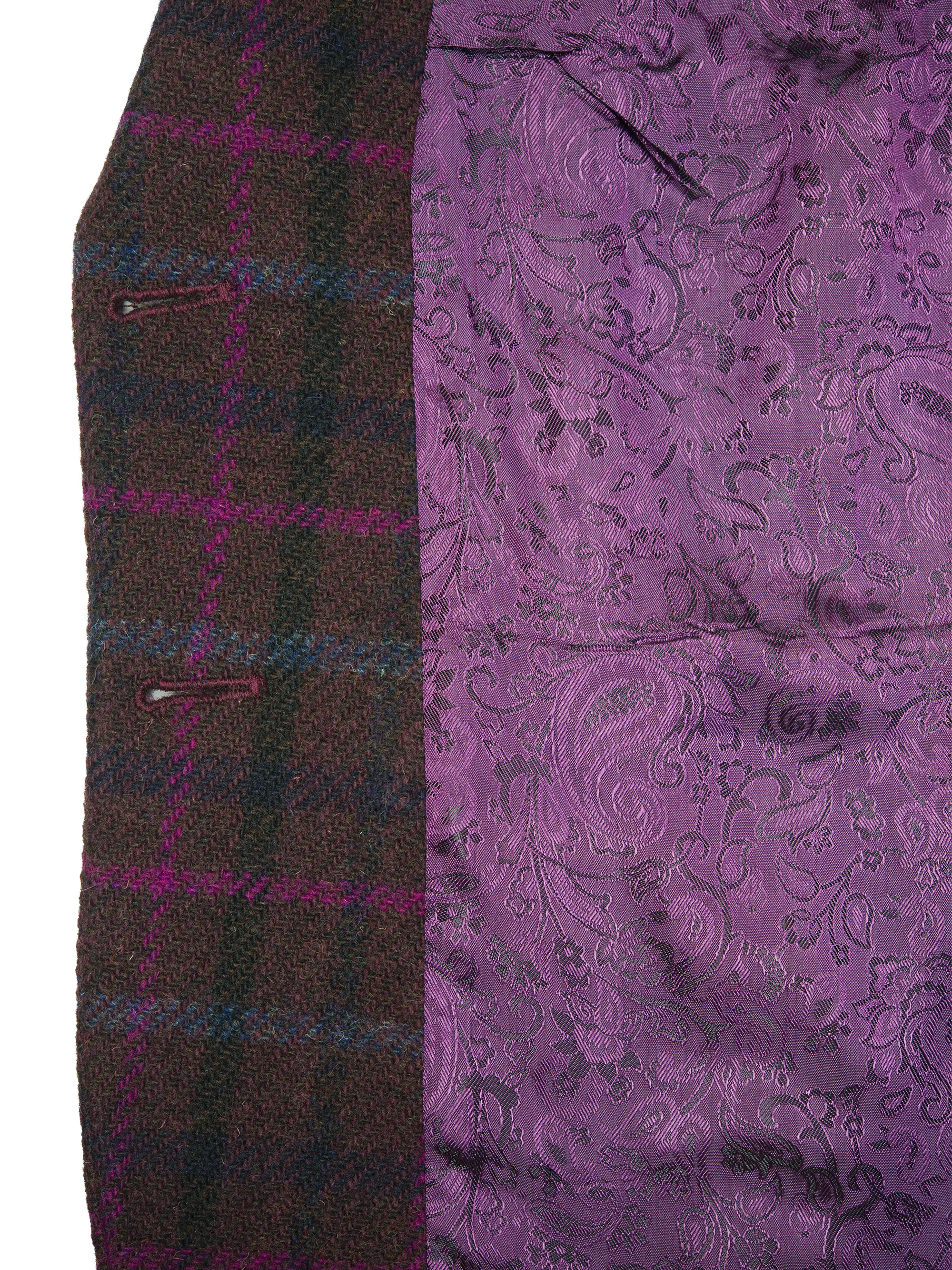 Harris Tweed Tammy Jacket - Plum/Magenta Multi - Image 4