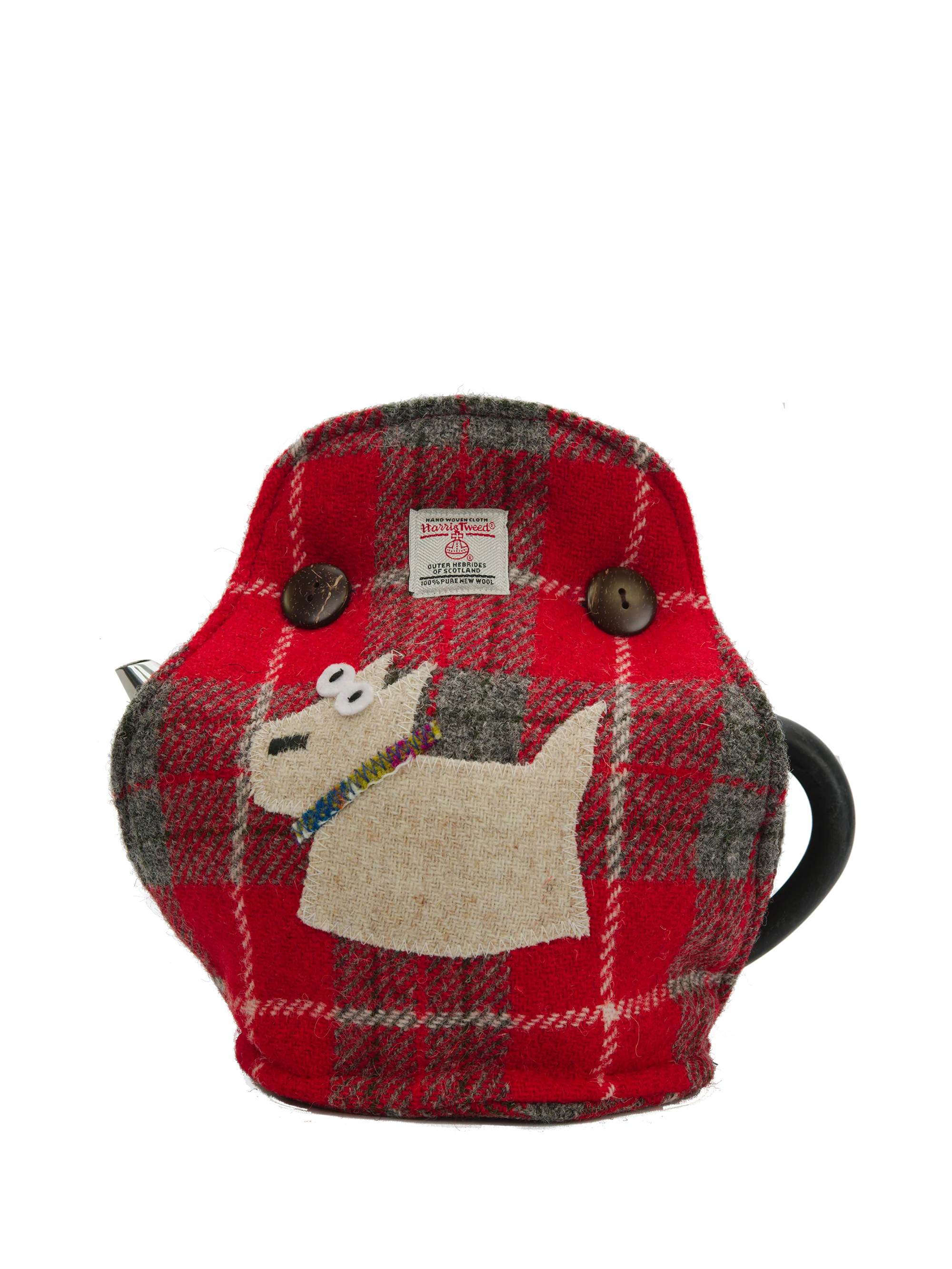 Harris Tweed Tea Cosy - A0101 Westie (Left)