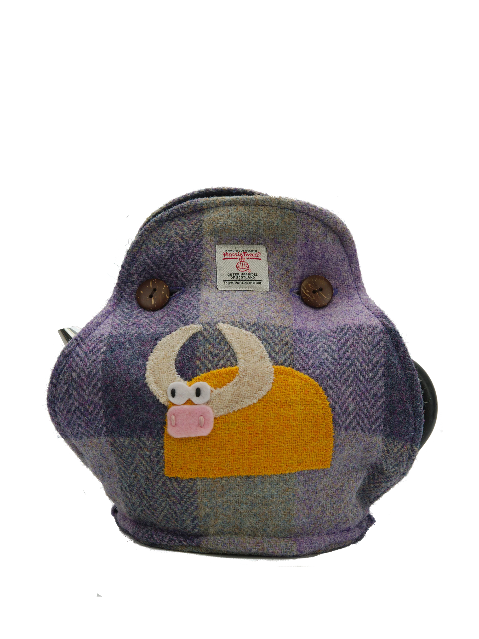 Harris Tweed Tea Cosy - HB156 Cow (Left)