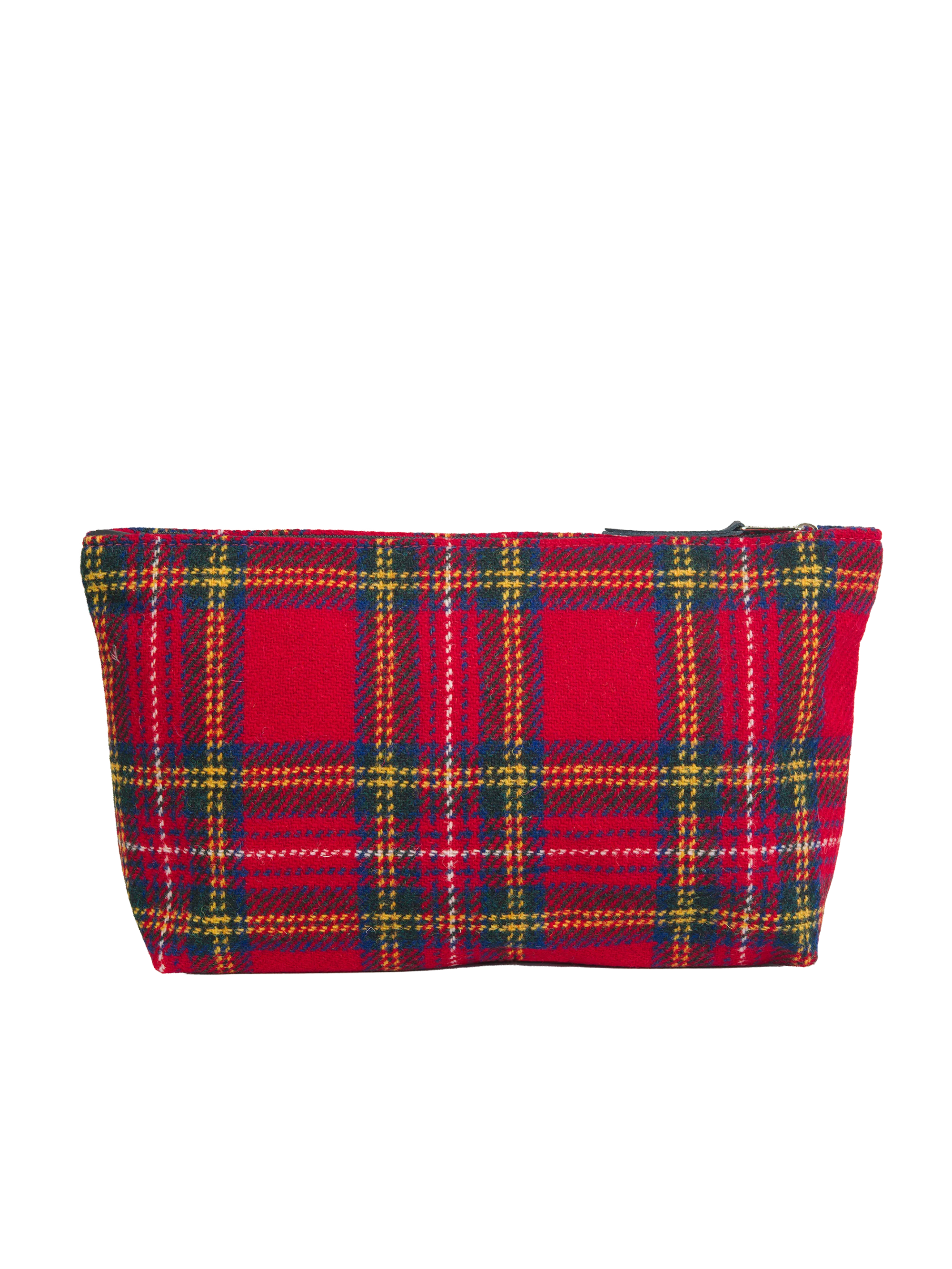 Harris Tweed Toiletries Bag - A0217 (Black Leather) - Image 3