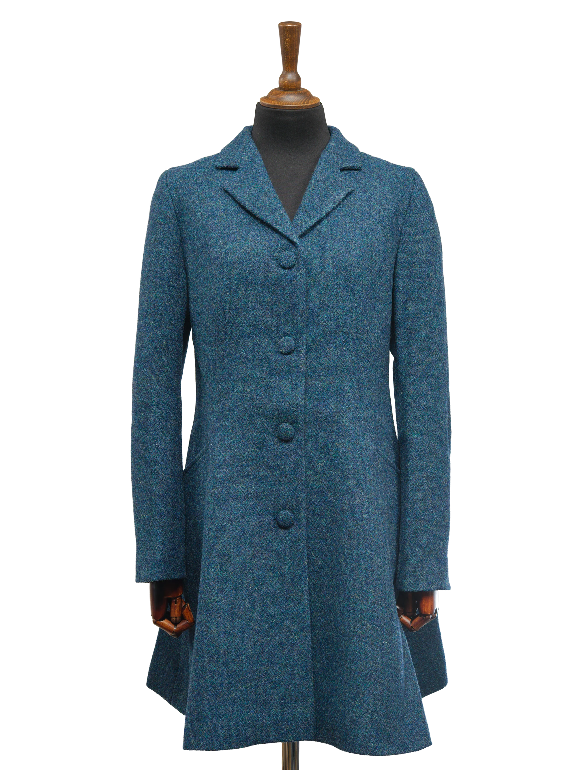 Harris Tweed Zoe Coat - Blue Mix HB