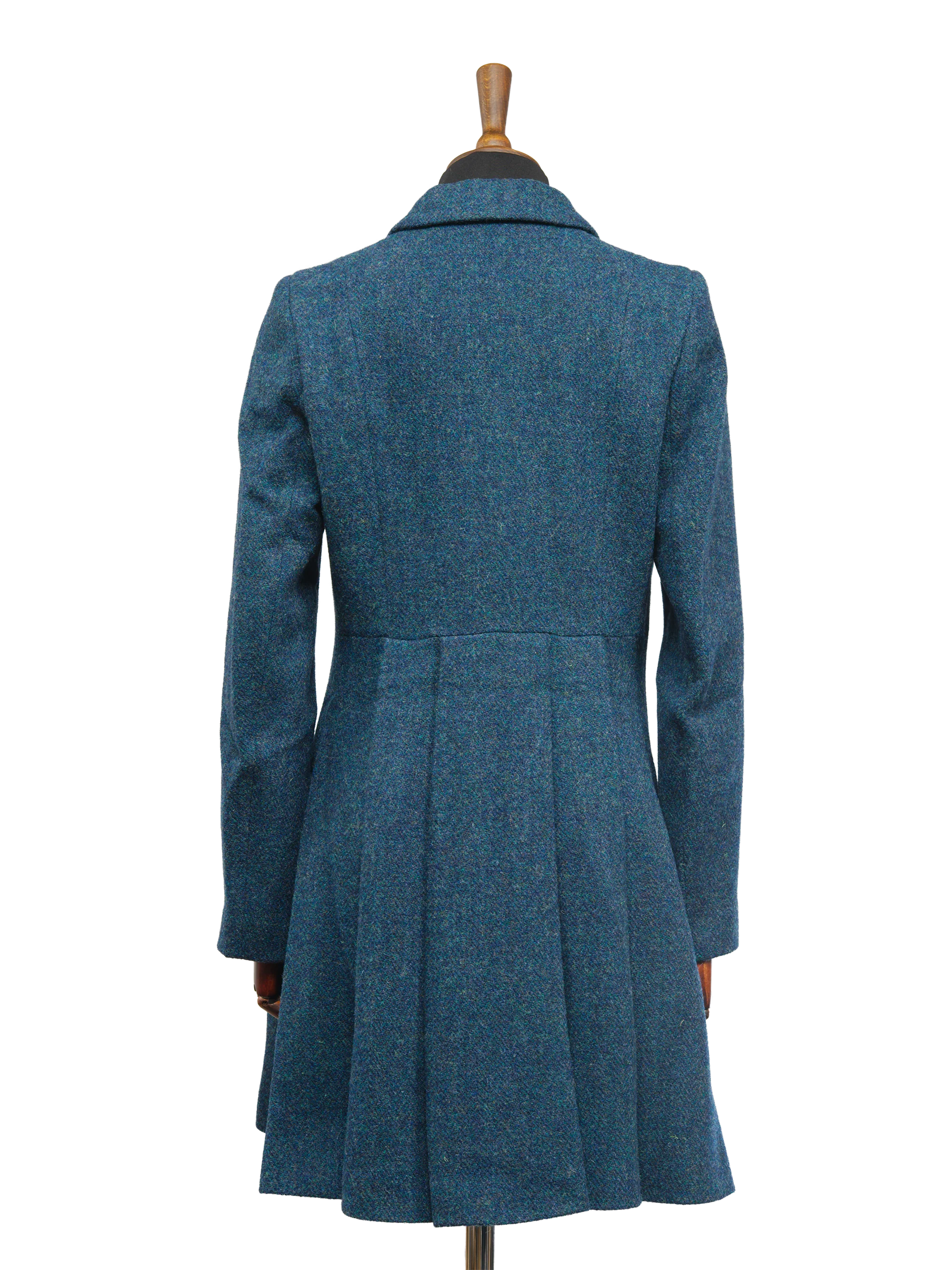 Harris Tweed Zoe Coat - Blue Mix HB - Image 4