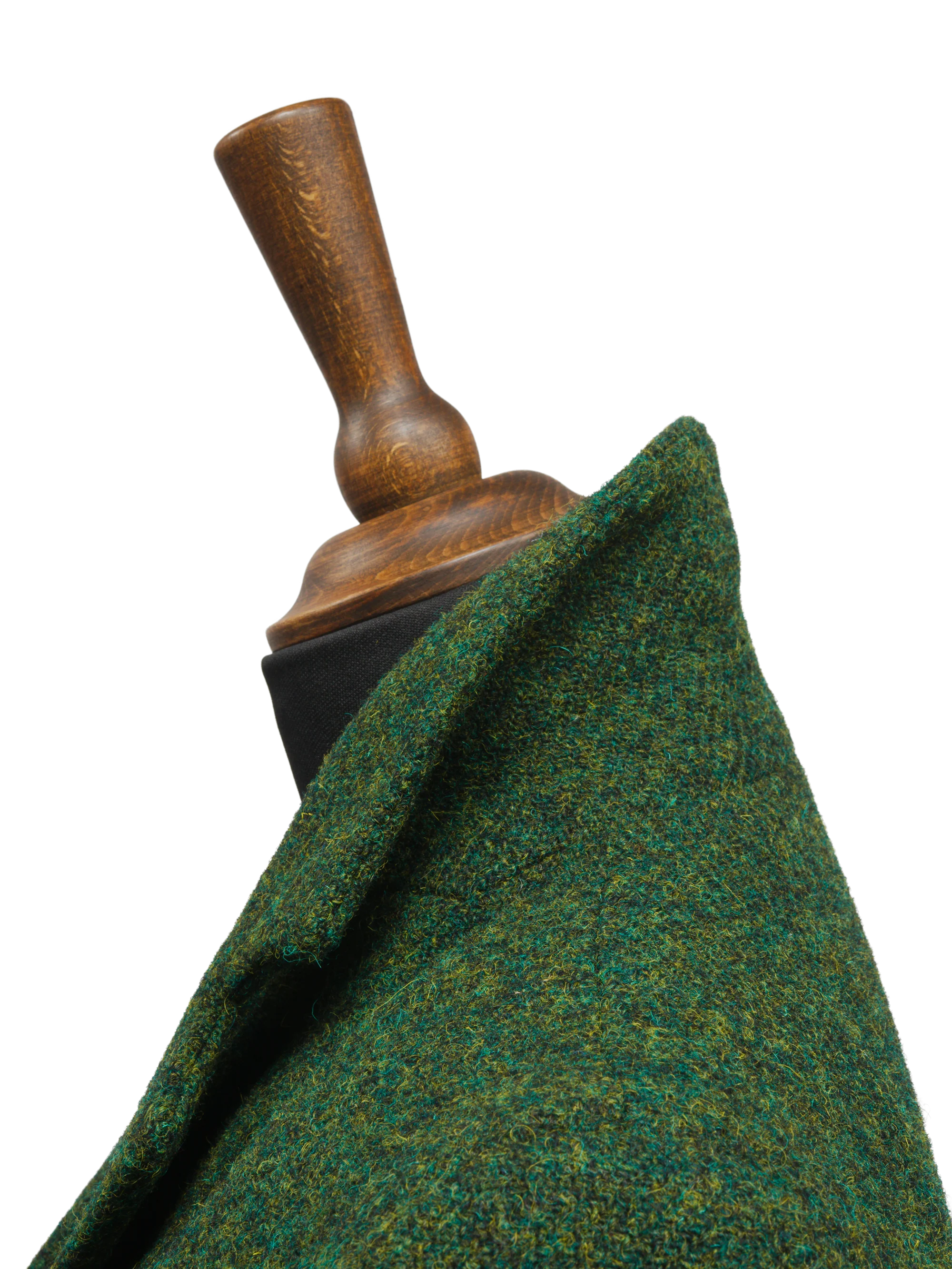 Harris Tweed Zoe Coat - Bottle Green - Image 4