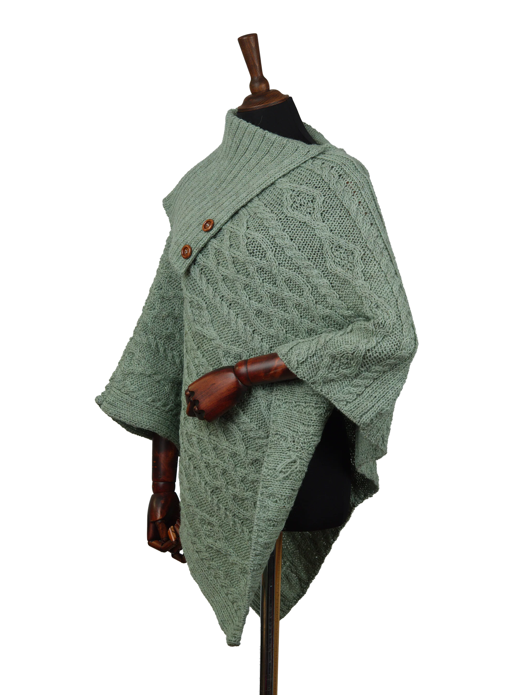 Long Neck Poncho - Sage - Image 3