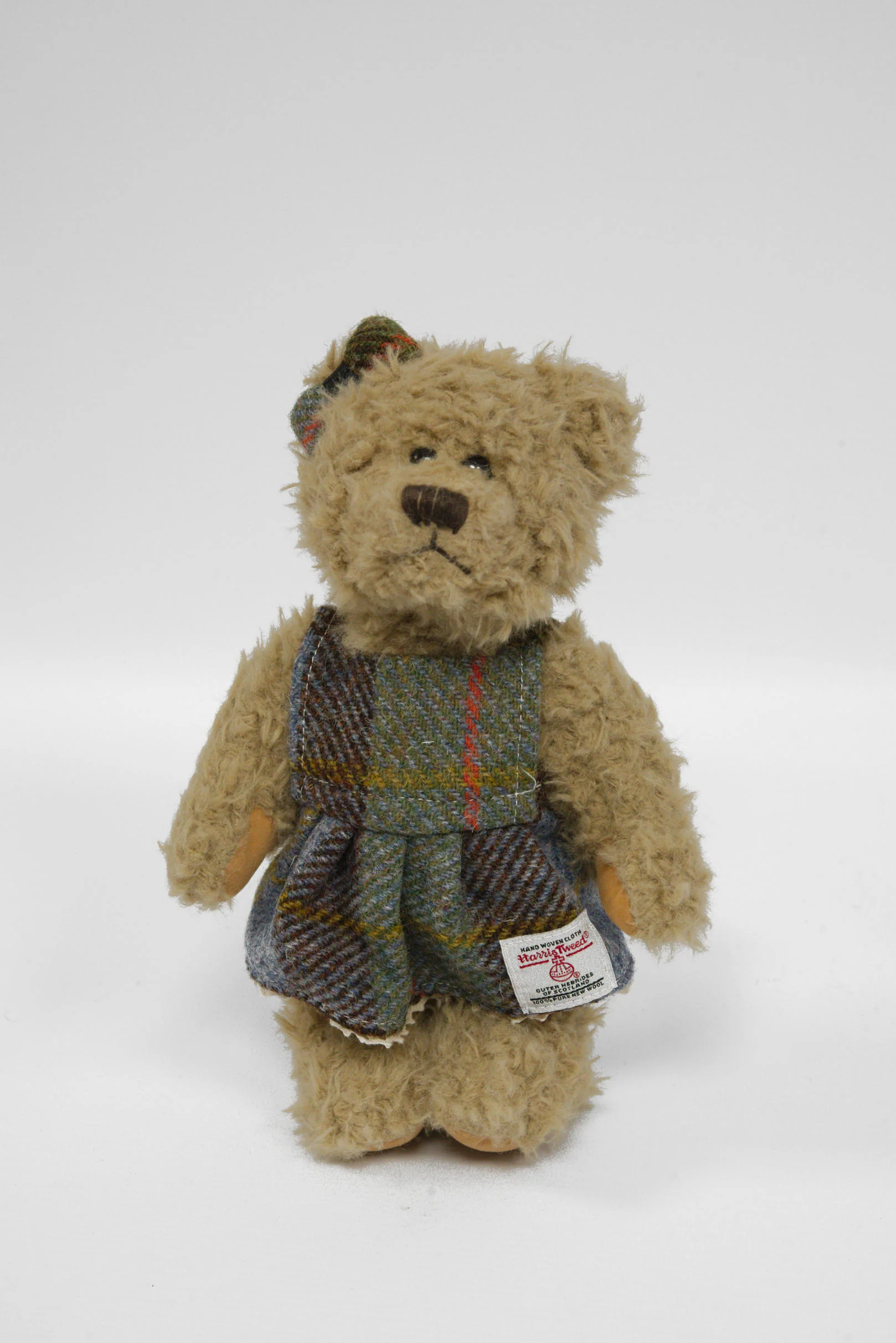 Teddy Bear with Harris Tweed Outfit Girl - A017 Small
