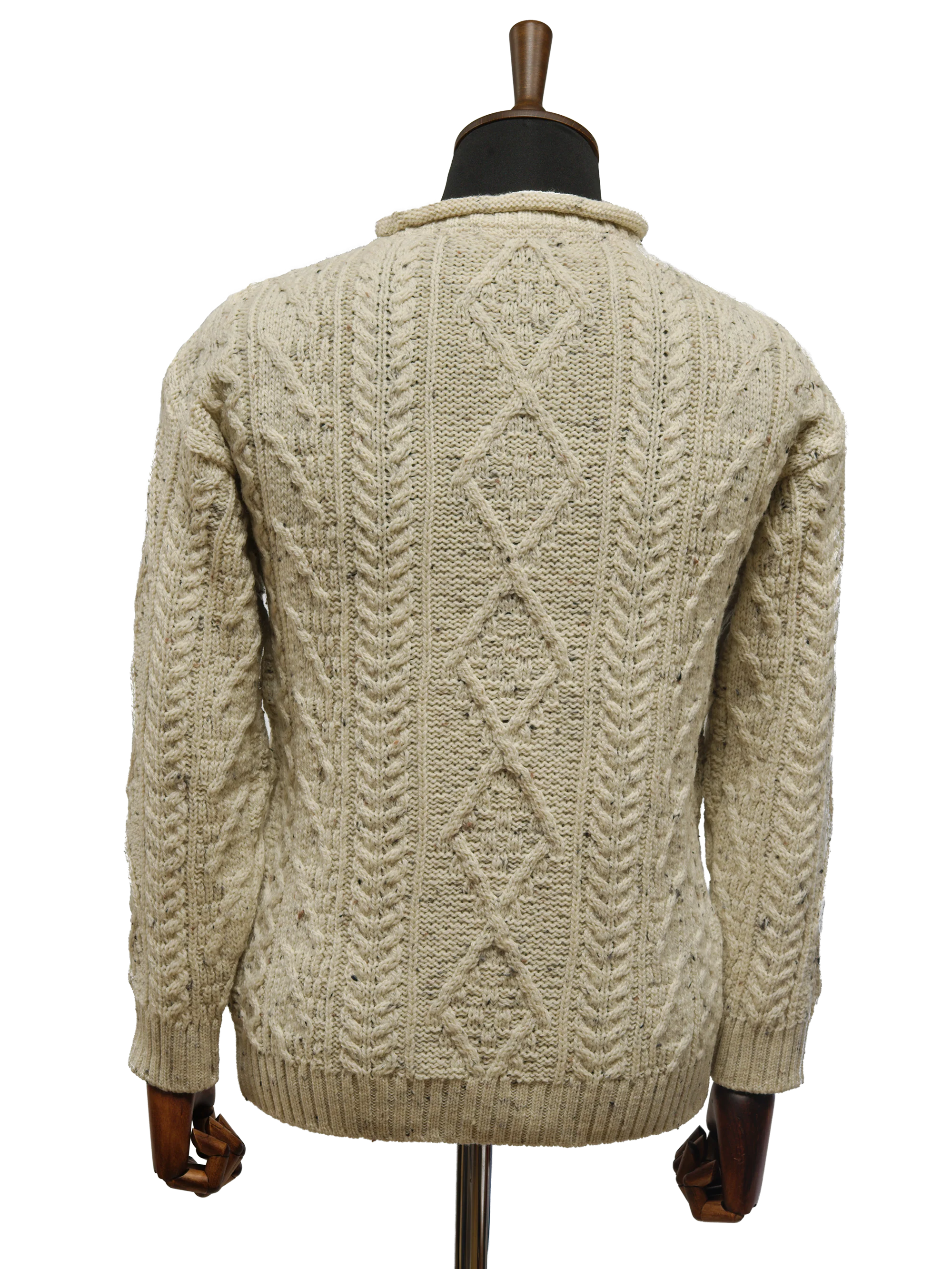 Unisex Aran Highland Cow Jumper - Speckle - Image 3