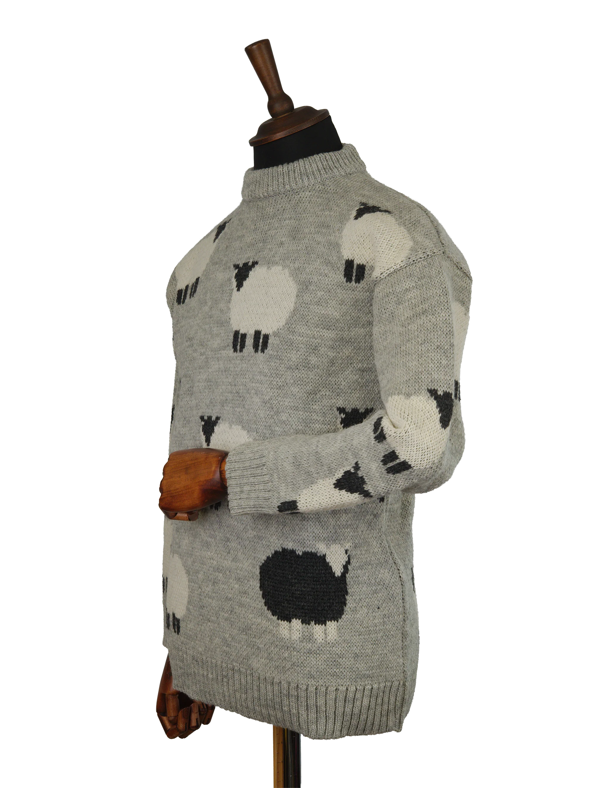 Unisex Black Sheep Jumper - Grey - Image 2