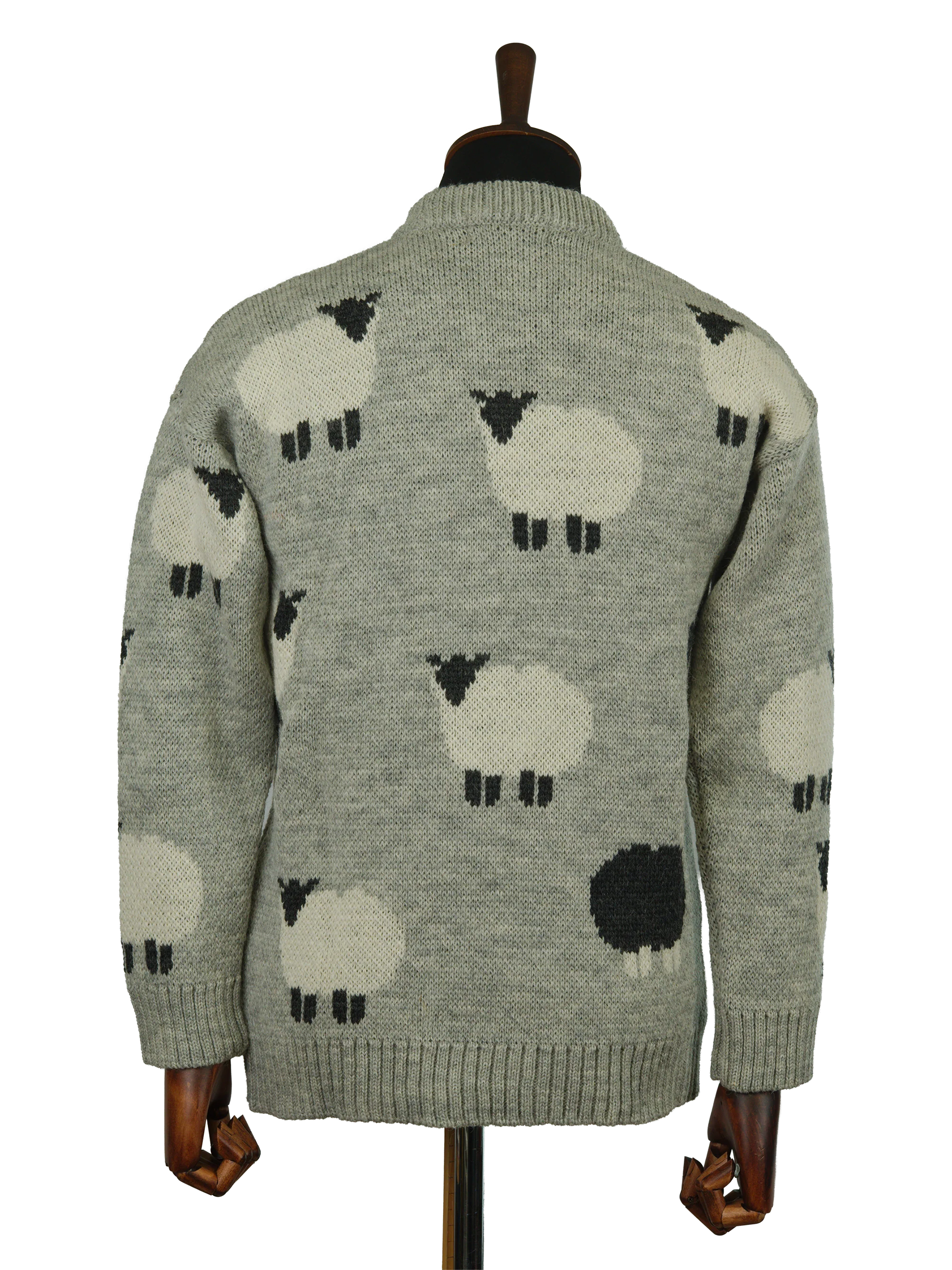 Unisex Black Sheep Jumper - Grey - Image 3