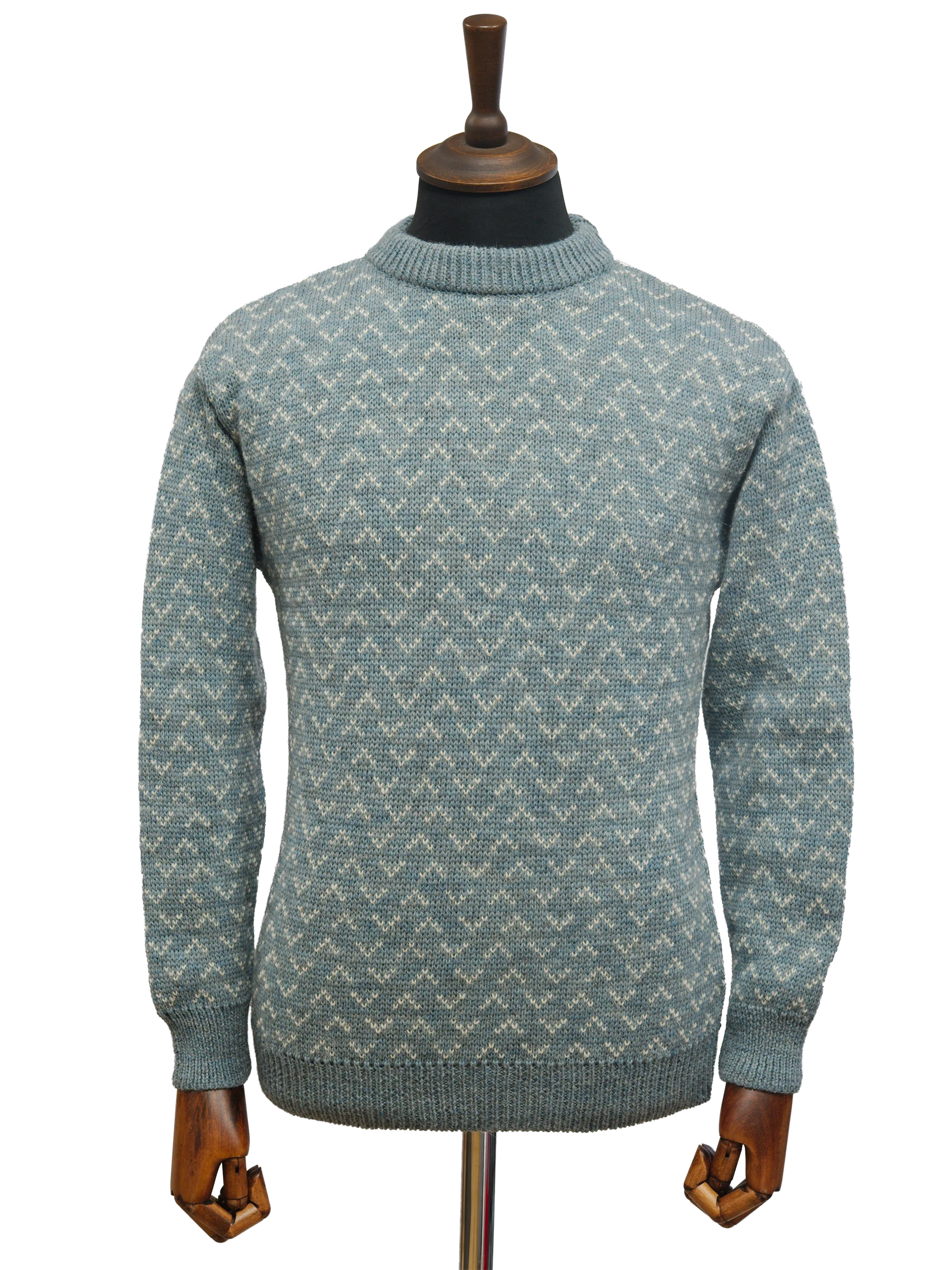 Unisex Saxon Jumper - Summerstorm/White